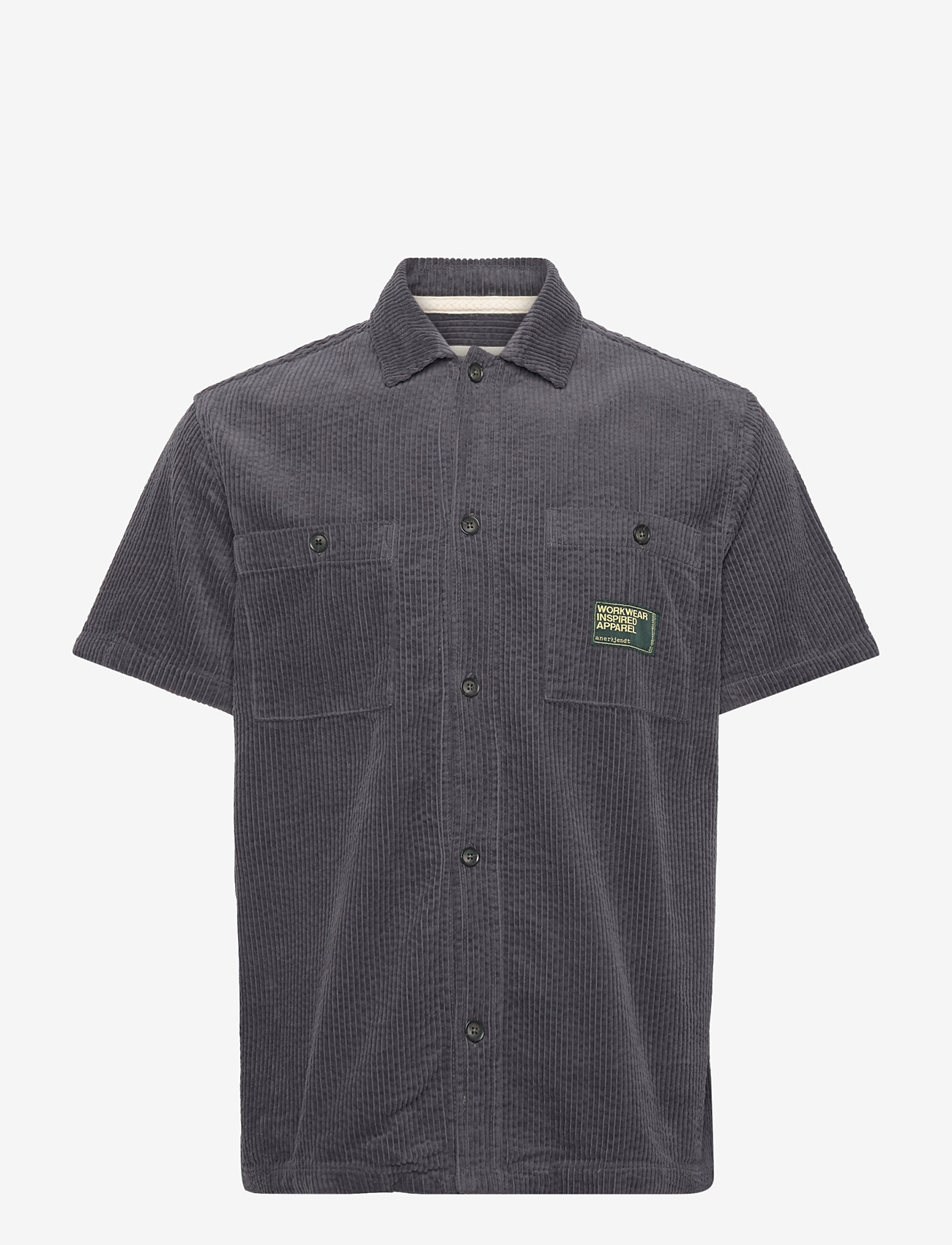 Anerkjendt - AKTHEO CORDUROY S/S SHIRT - lühikeste varrukatega särgid - indian teal - 0