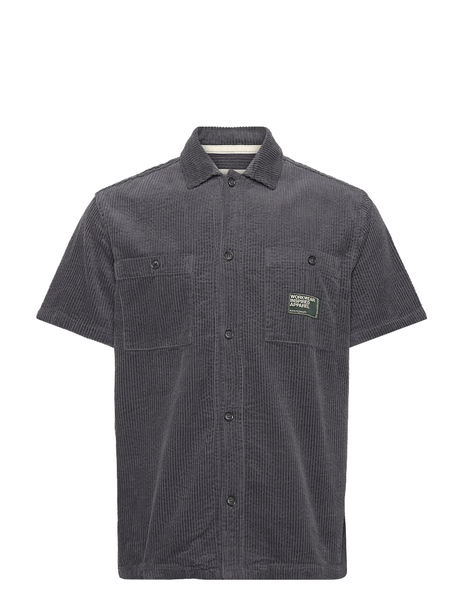 Anerkjendt - AKTHEO CORDUROY S/S SHIRT - chemises à manches courtes - indian teal - 0
