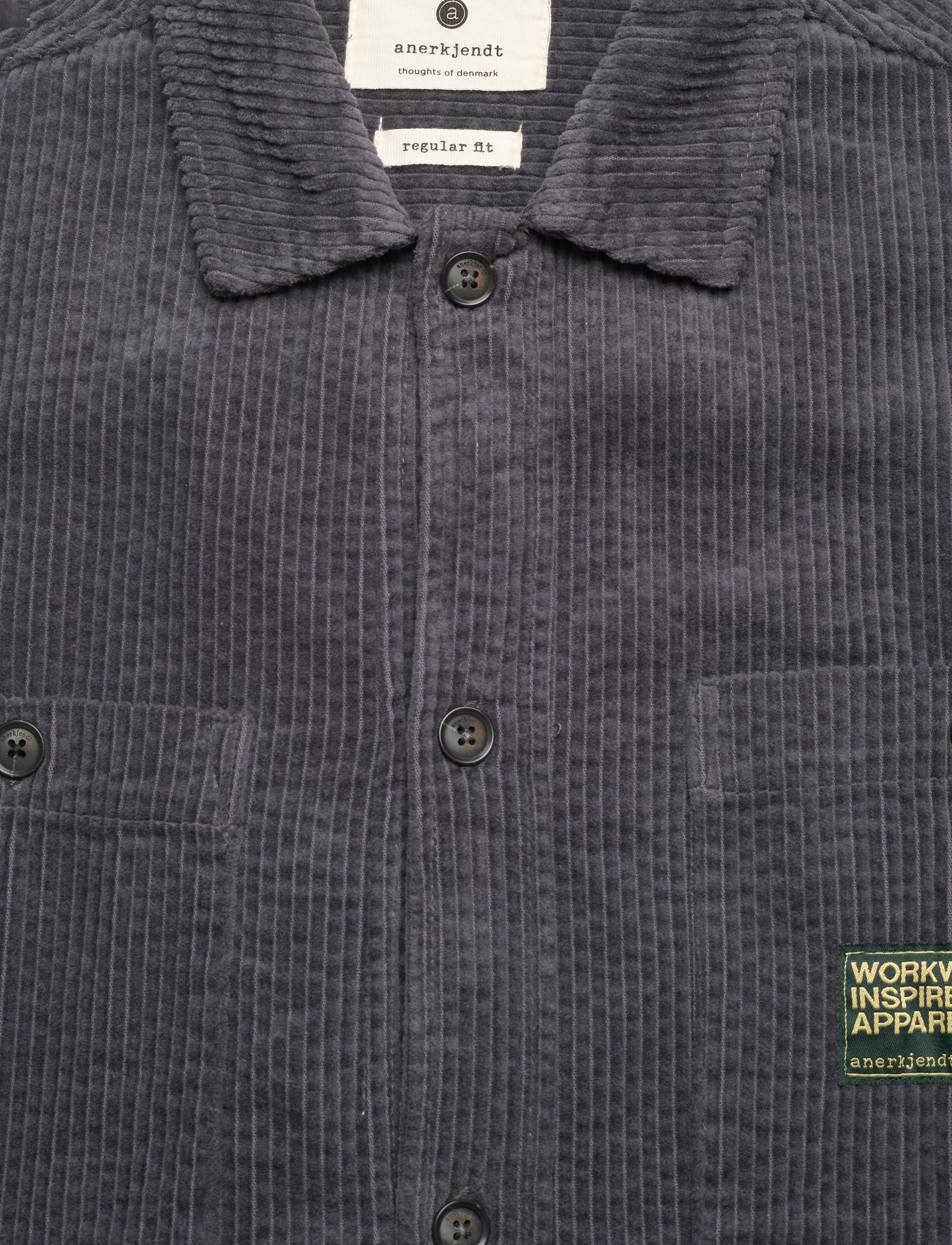 Anerkjendt - AKTHEO CORDUROY S/S SHIRT - chemises à manches courtes - indian teal - 2