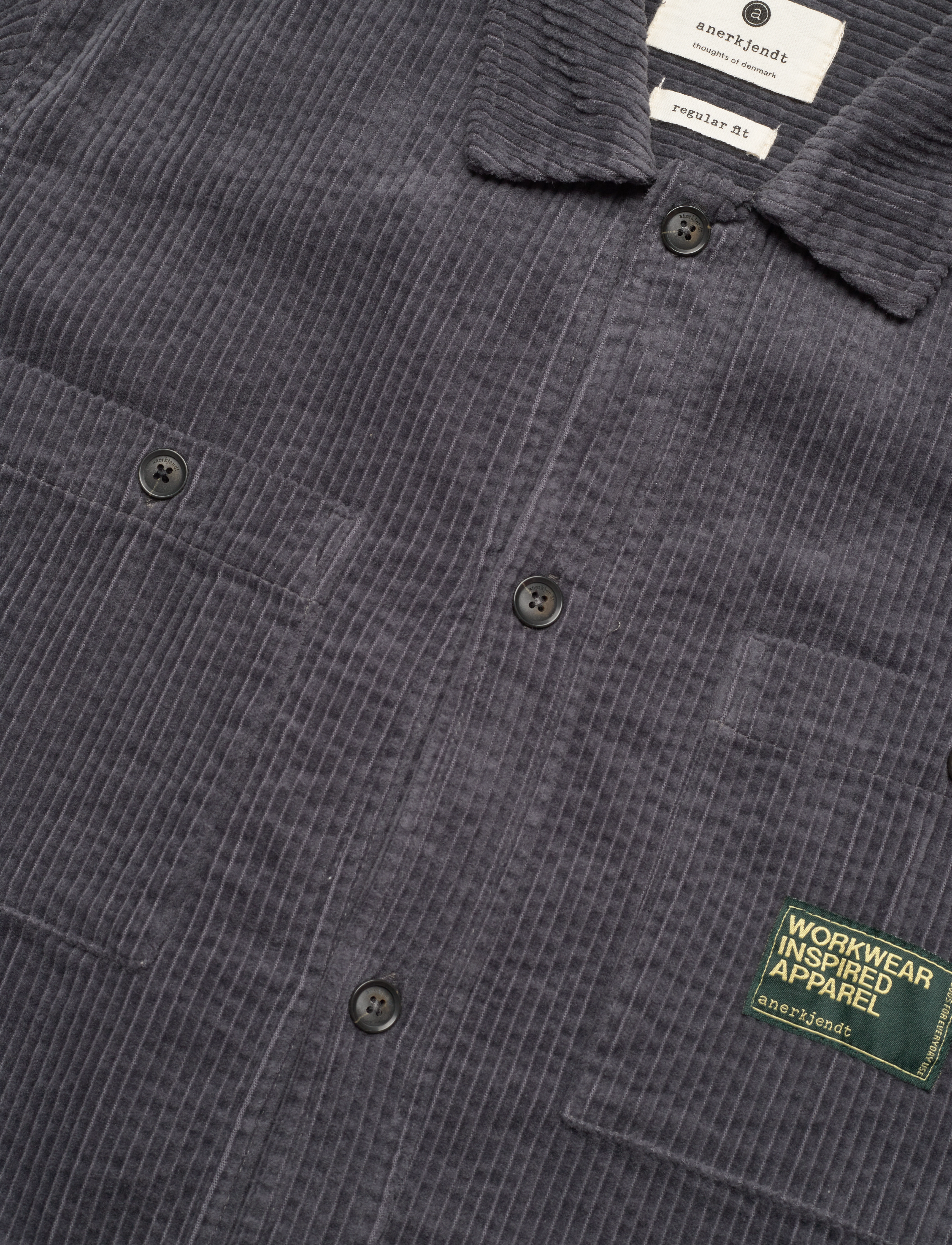 Anerkjendt - AKTHEO CORDUROY S/S SHIRT - chemises à manches courtes - indian teal - 3