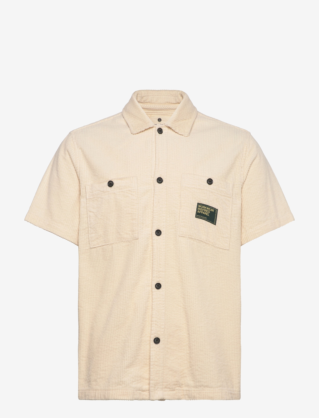 Anerkjendt - AKTHEO CORDUROY S/S SHIRT - kortärmade skjortor - tofu - 0