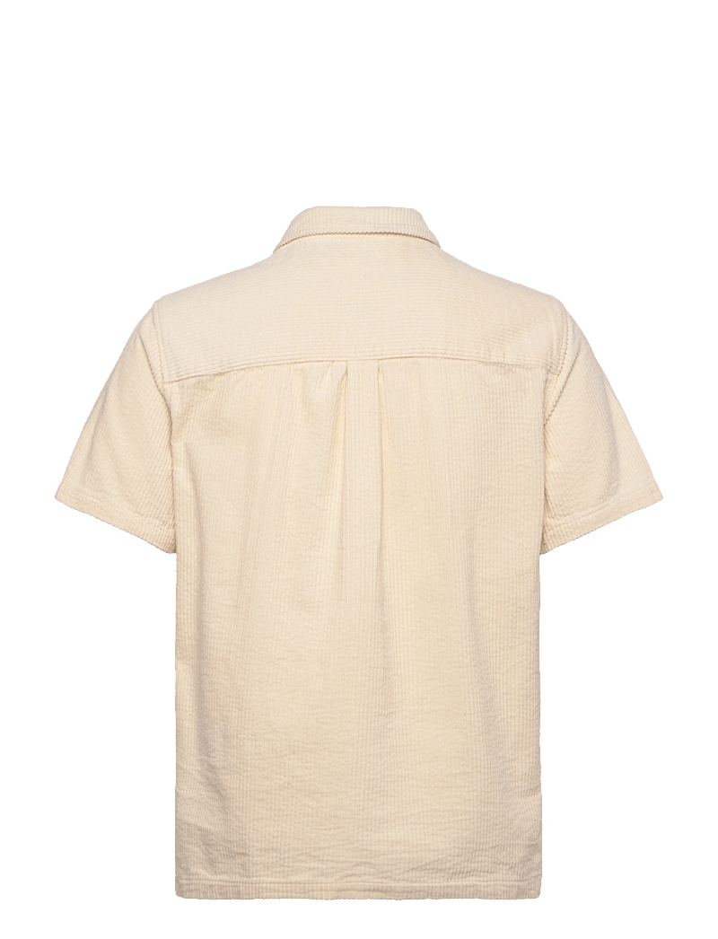 Anerkjendt - AKTHEO CORDUROY S/S SHIRT - kortärmade skjortor - tofu - 1