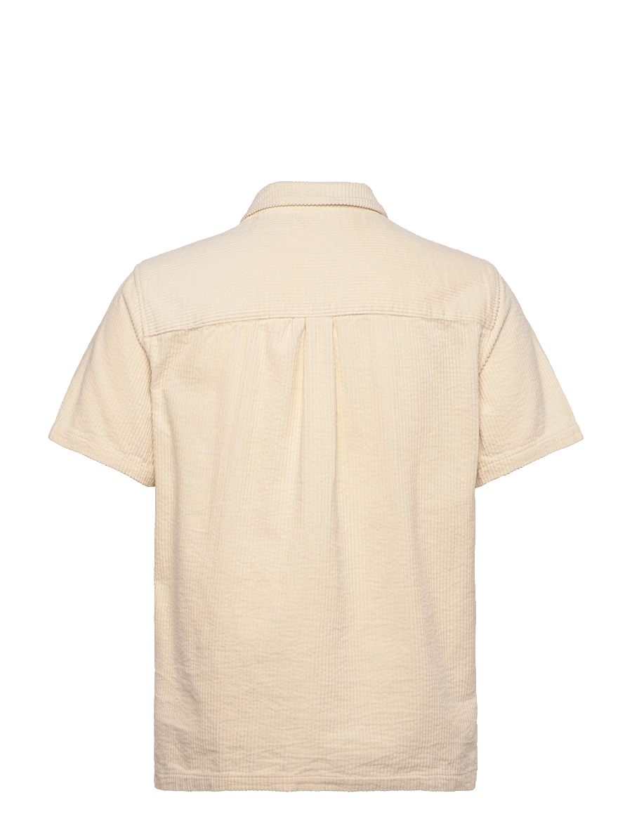 Anerkjendt - AKTHEO CORDUROY S/S SHIRT - kurzarmhemden - tofu - 1