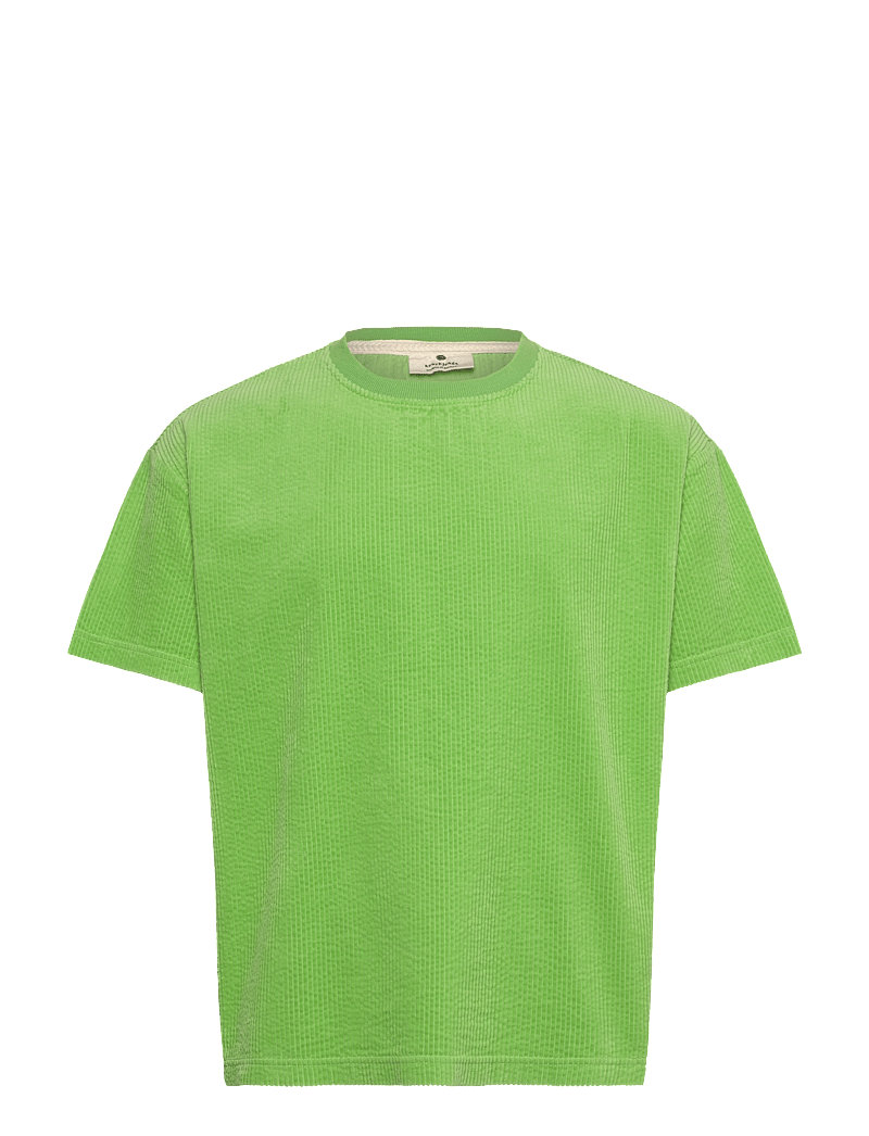 Anerkjendt - AKVILLADS CORDUROY S/S TEE - t-shirts - green gecko - 0