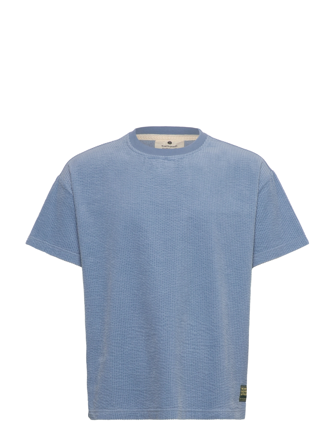 Anerkjendt AKVILLADS CORDUROY S/S TEE - Clothing - SKY BLUE / blue