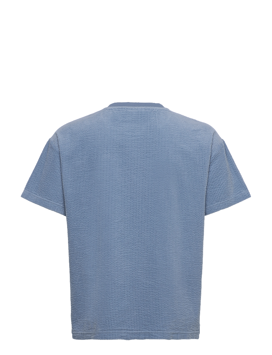 Anerkjendt - AKVILLADS CORDUROY S/S TEE - t-shirts - sky blue - 1