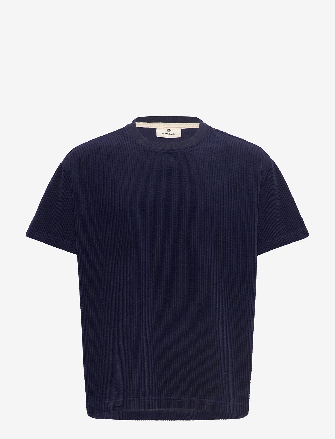 Anerkjendt - AKVILLADS CORDUROY S/S TEE - t-shirts - sky captain - 0