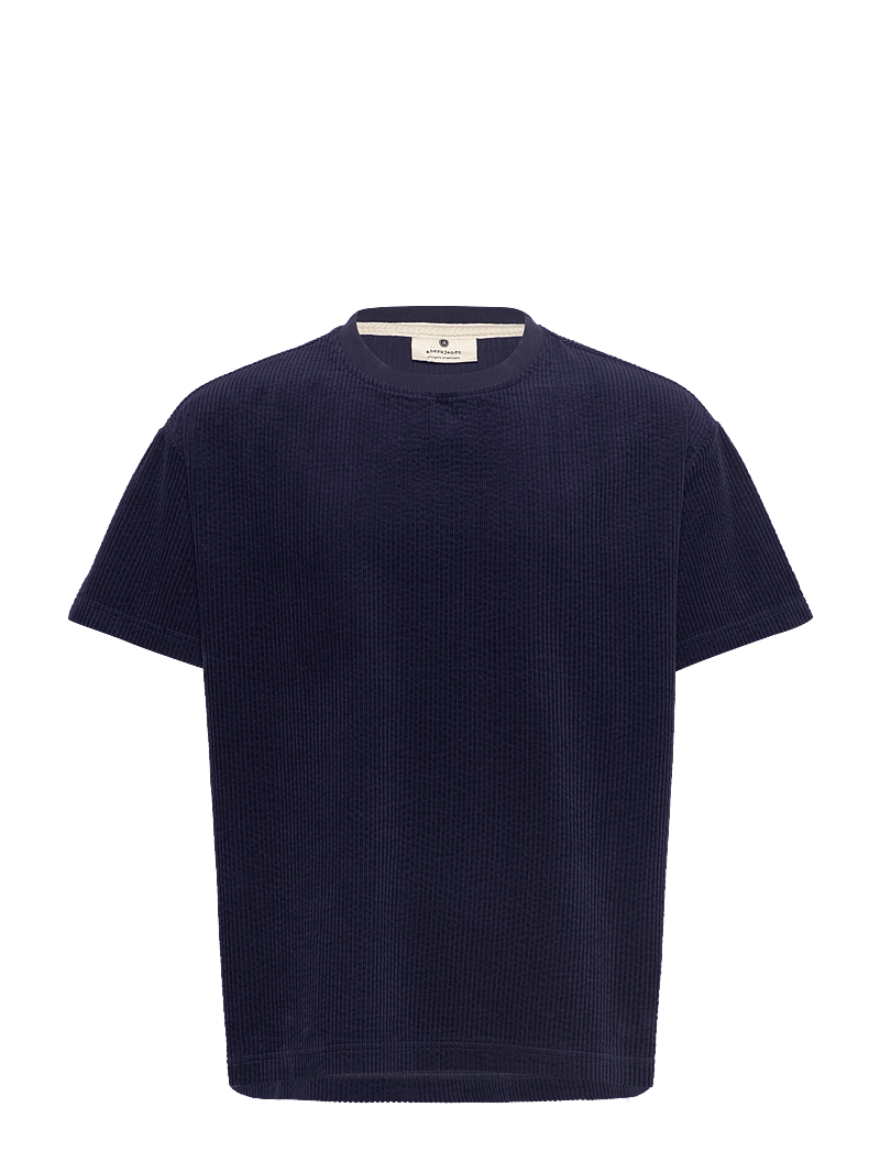 Anerkjendt - AKVILLADS CORDUROY S/S TEE - t-shirts - sky captain - 0