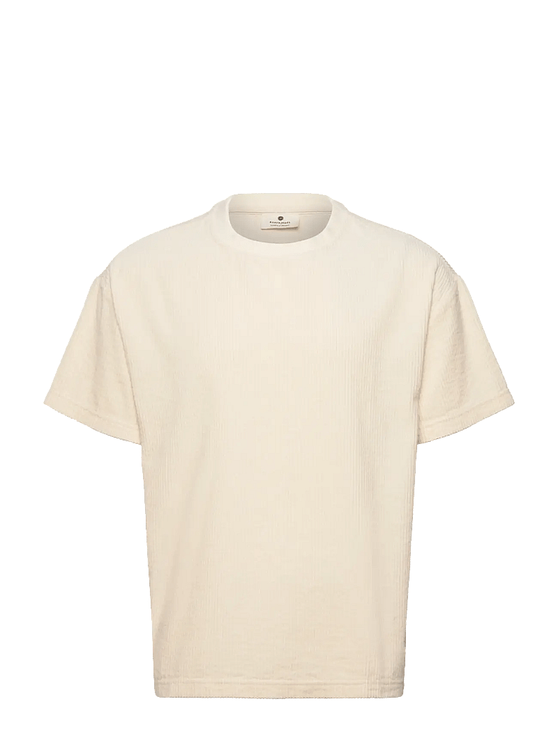 Anerkjendt - AKVILLADS CORDUROY S/S TEE - t-shirts - tofu - 0