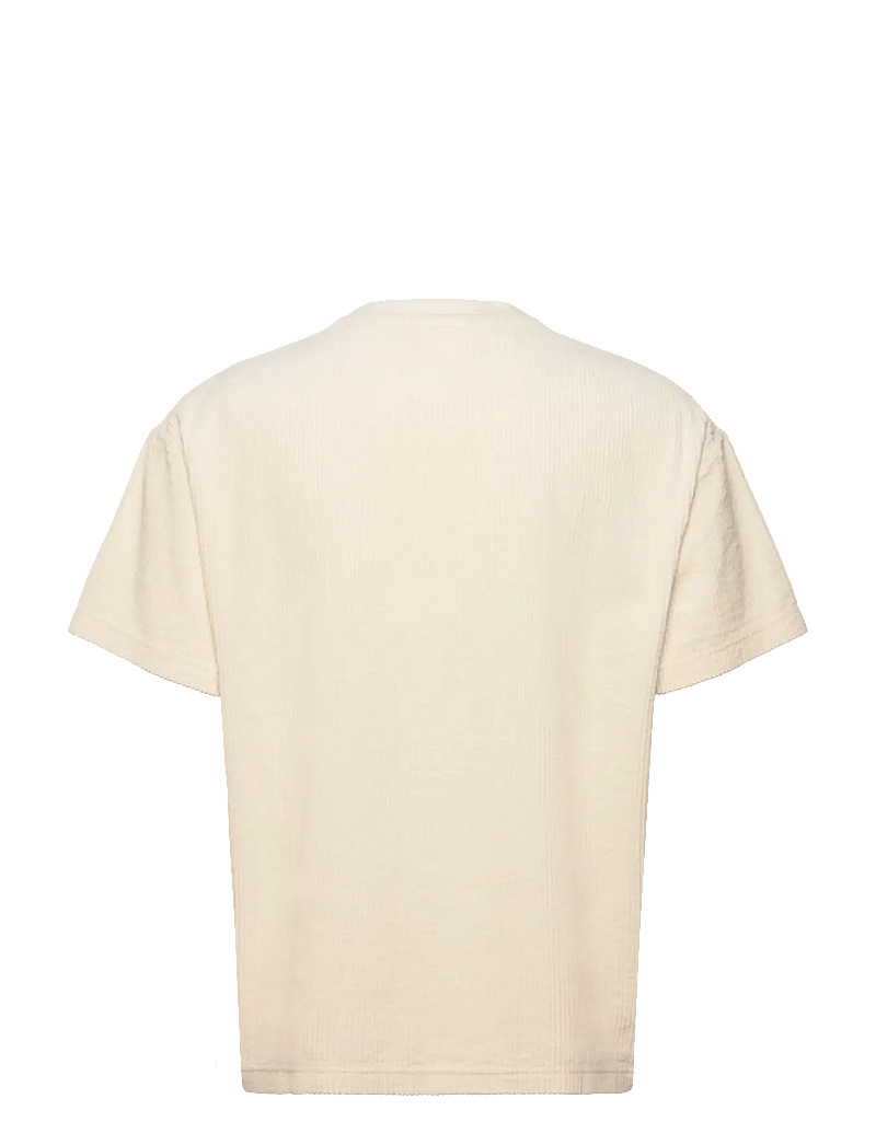Anerkjendt - AKVILLADS CORDUROY S/S TEE - t-shirts - tofu - 1