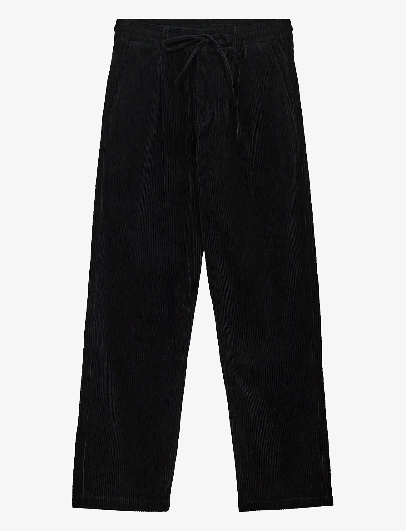 Anerkjendt - AKJAN CORD PLEAT PANTS - herbstliche kleidung - caviar - 0