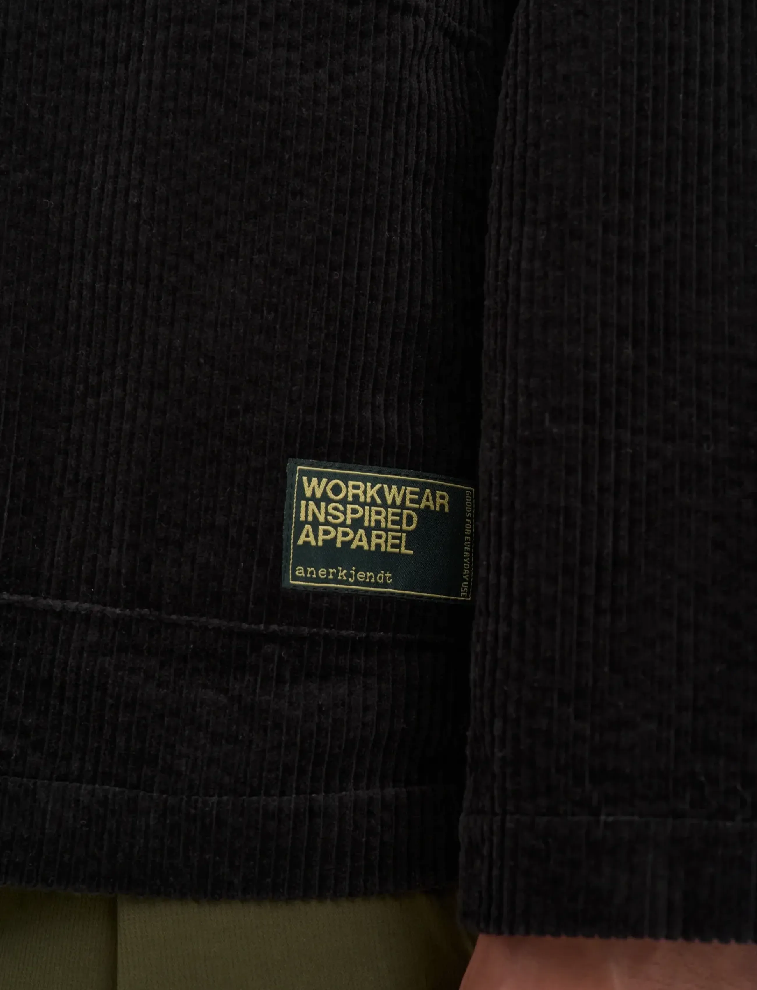 Anerkjendt - AKJESPER CORD KIMONO - corduroy shirts - caviar - 5