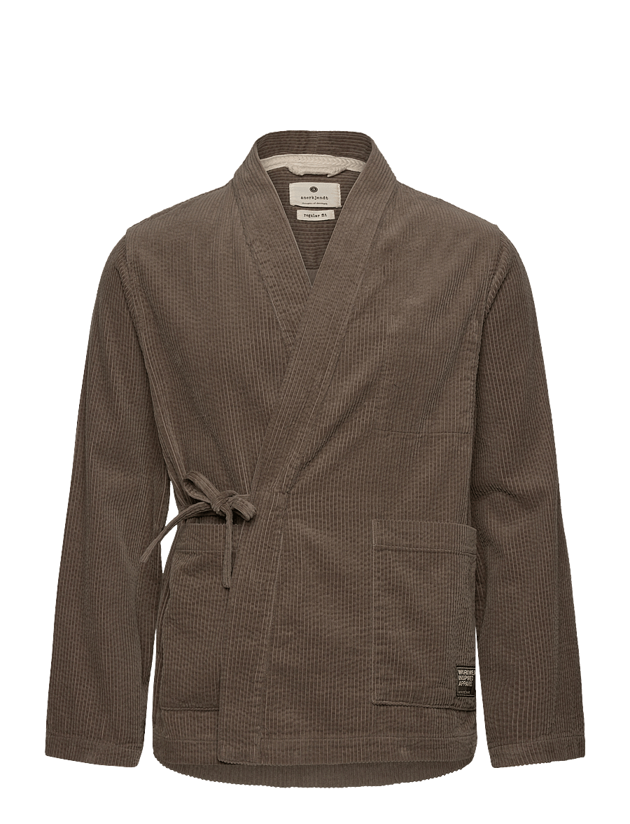 Anerkjendt - AKJESPER CORD KIMONO - manchesterskjortor - deep lichen green - 0