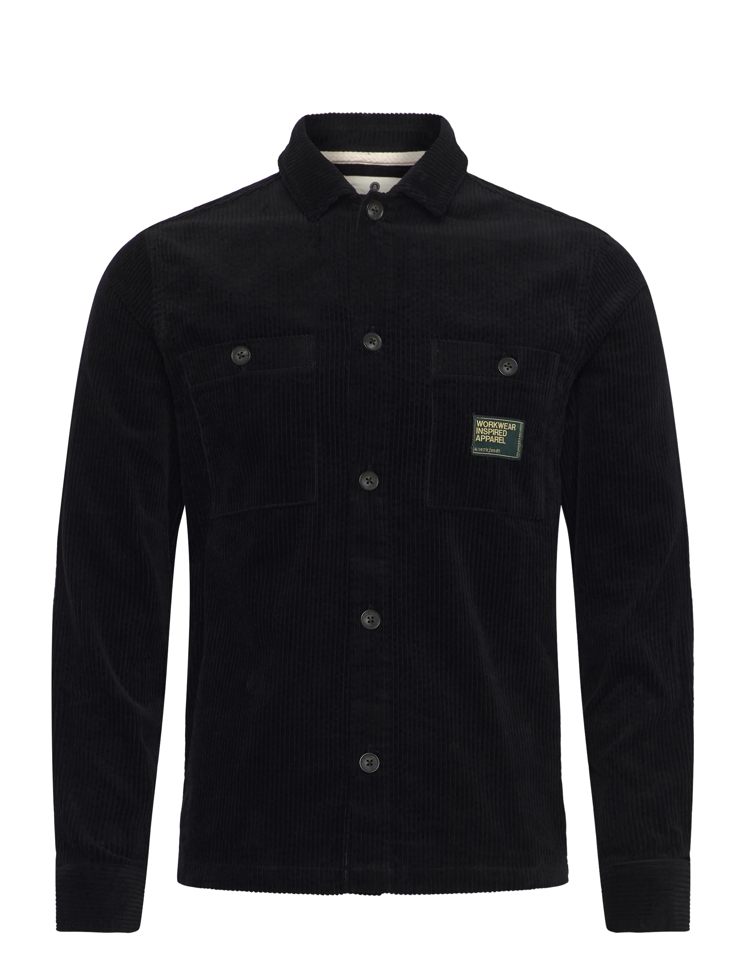 Anerkjendt AKTHEO CORD L/S OVERSHIRT - Riided - CAVIAR / black