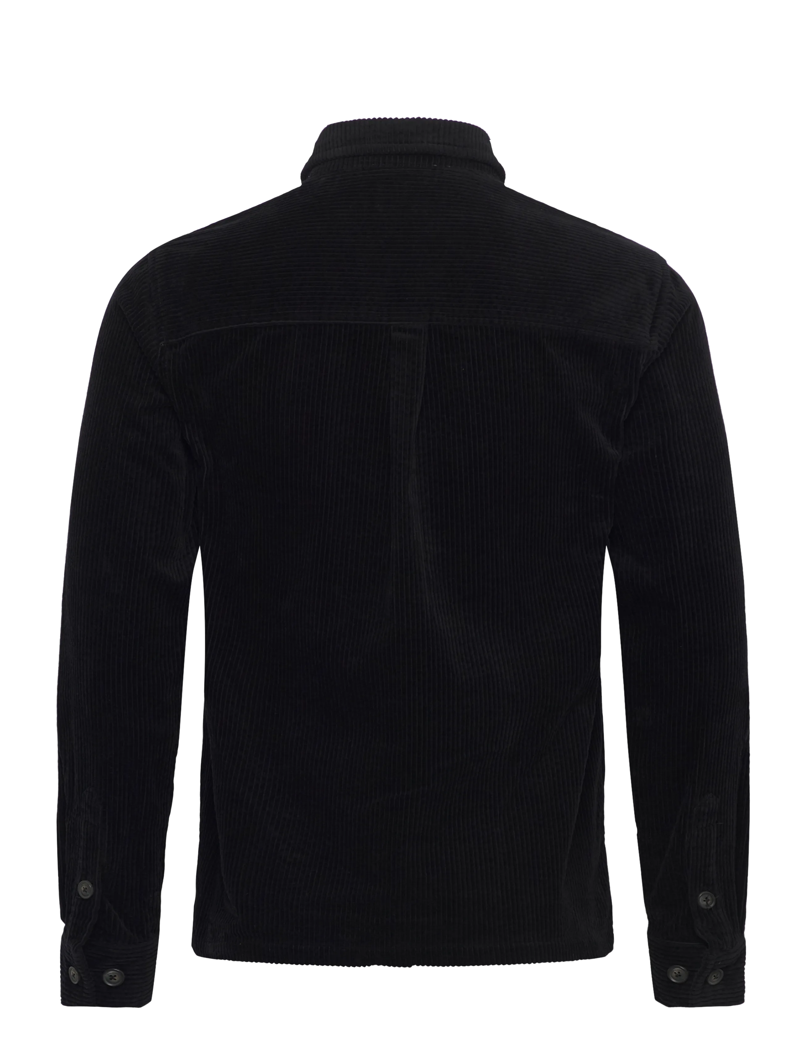 Anerkjendt - AKTHEO CORD L/S OVERSHIRT - kollektioner - caviar - 1