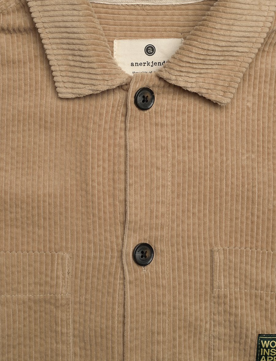 Anerkjendt - AKTHEO CORD L/S OVERSHIRT - kolekcje - feather gray - 2