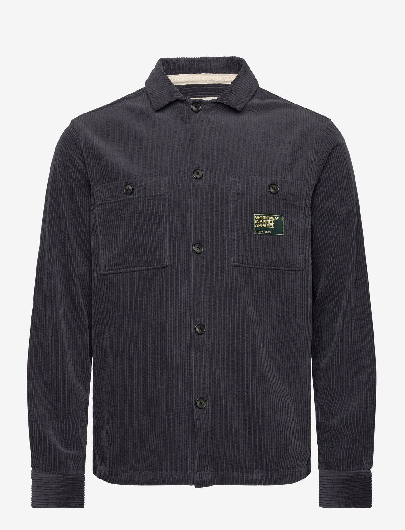 Anerkjendt - AKTHEO CORD L/S OVERSHIRT - velvet särgid - indian teal - 0