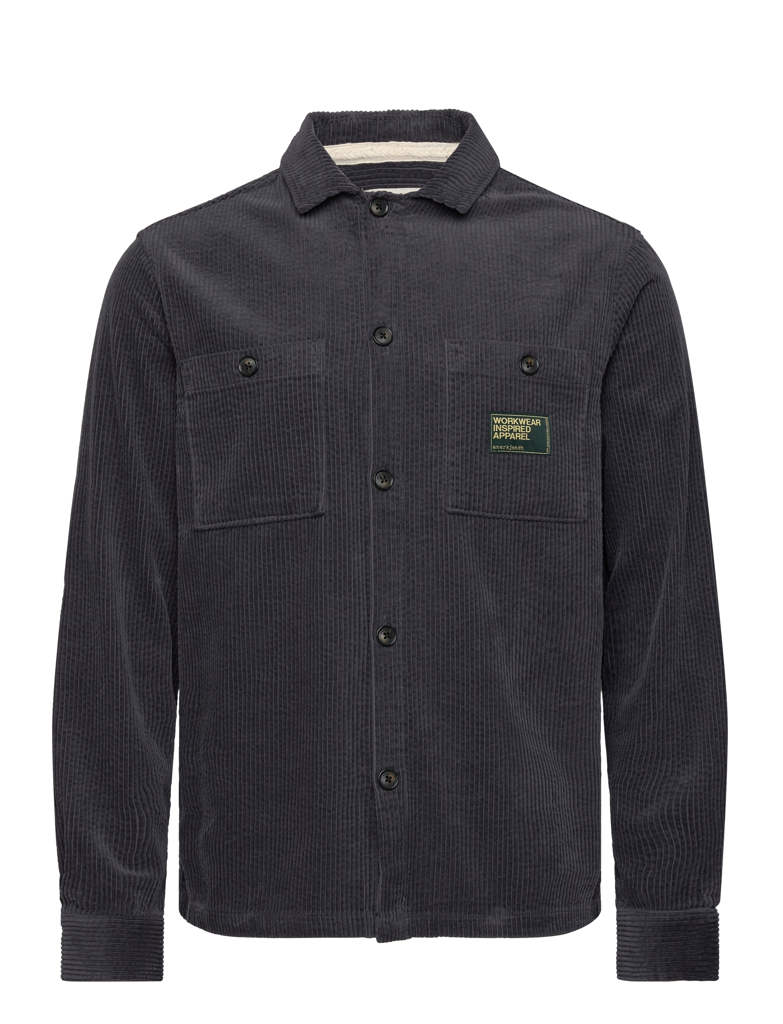 Anerkjendt AKTHEO CORD L/S OVERSHIRT - Tøj - INDIAN TEAL / navy