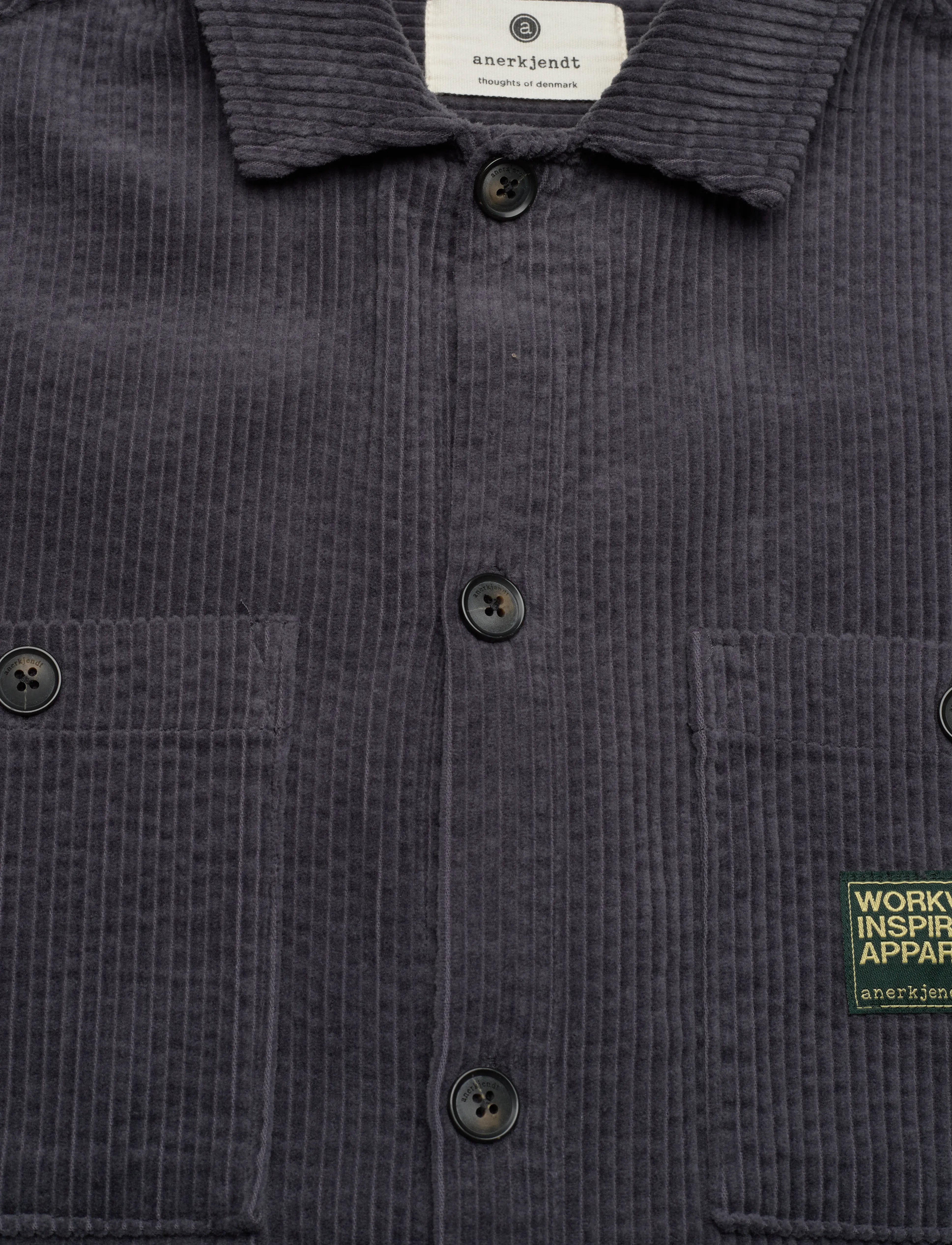 Anerkjendt - AKTHEO CORD L/S OVERSHIRT - kollektioner - indian teal - 2