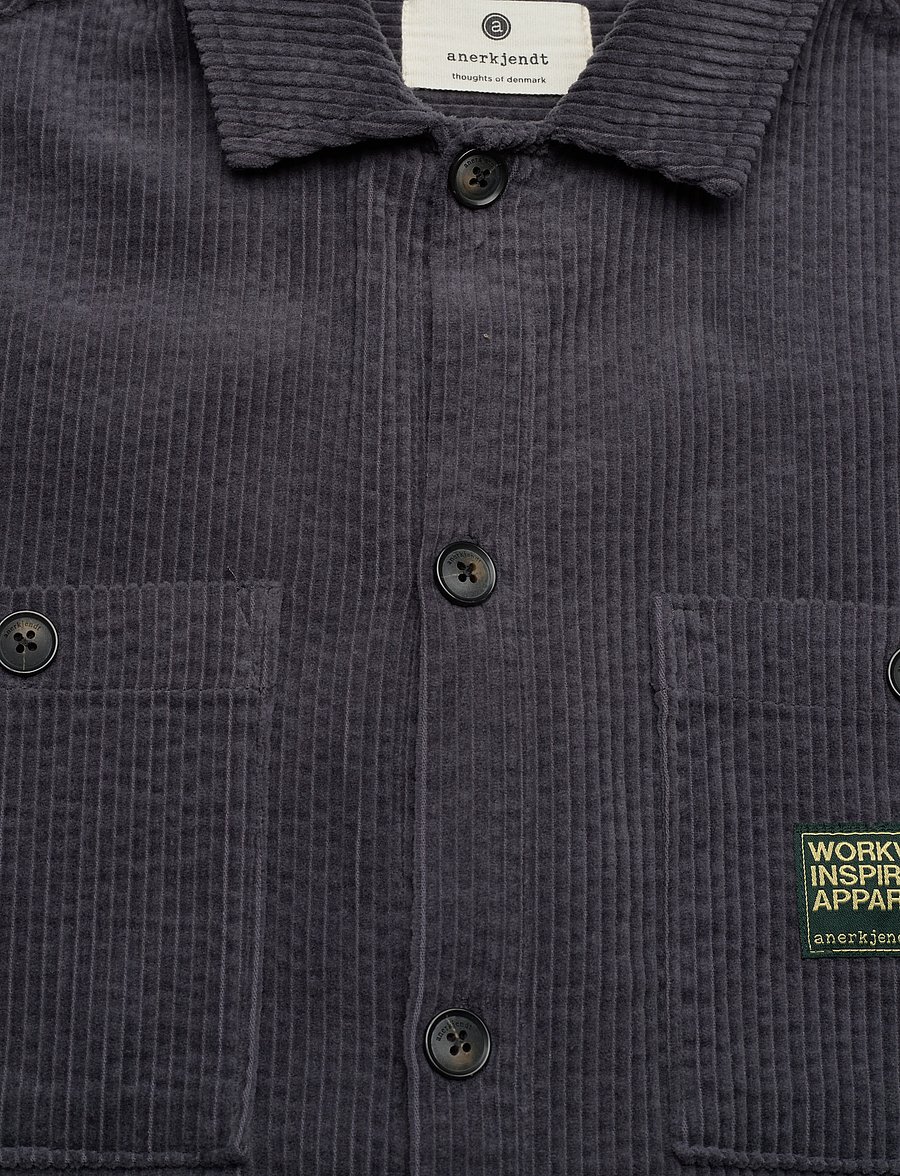 Anerkjendt - AKTHEO CORD L/S OVERSHIRT - kollektsioonid - indian teal - 2