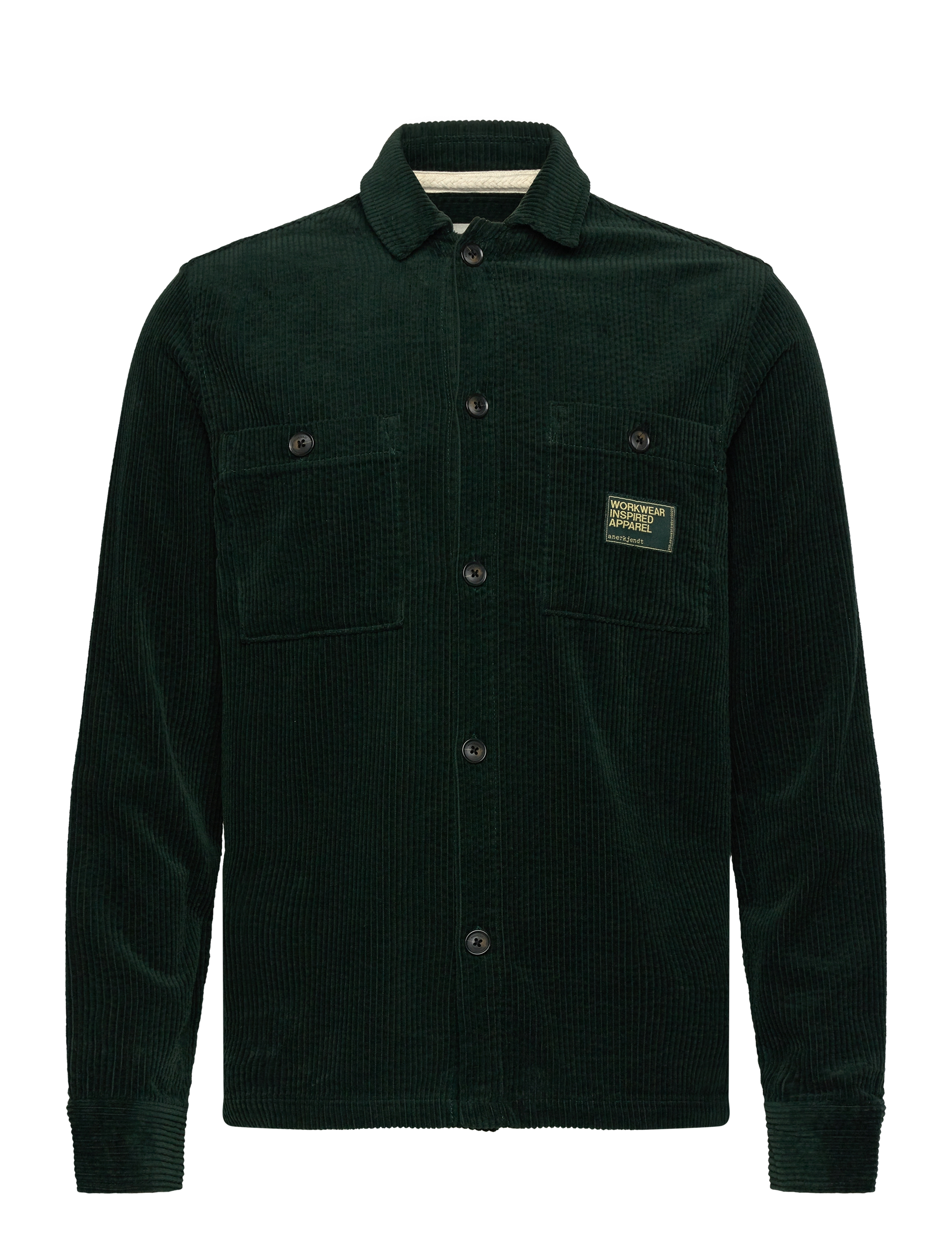 Anerkjendt AKTHEO CORD L/S OVERSHIRT - Tøj - PINE GROVE / green