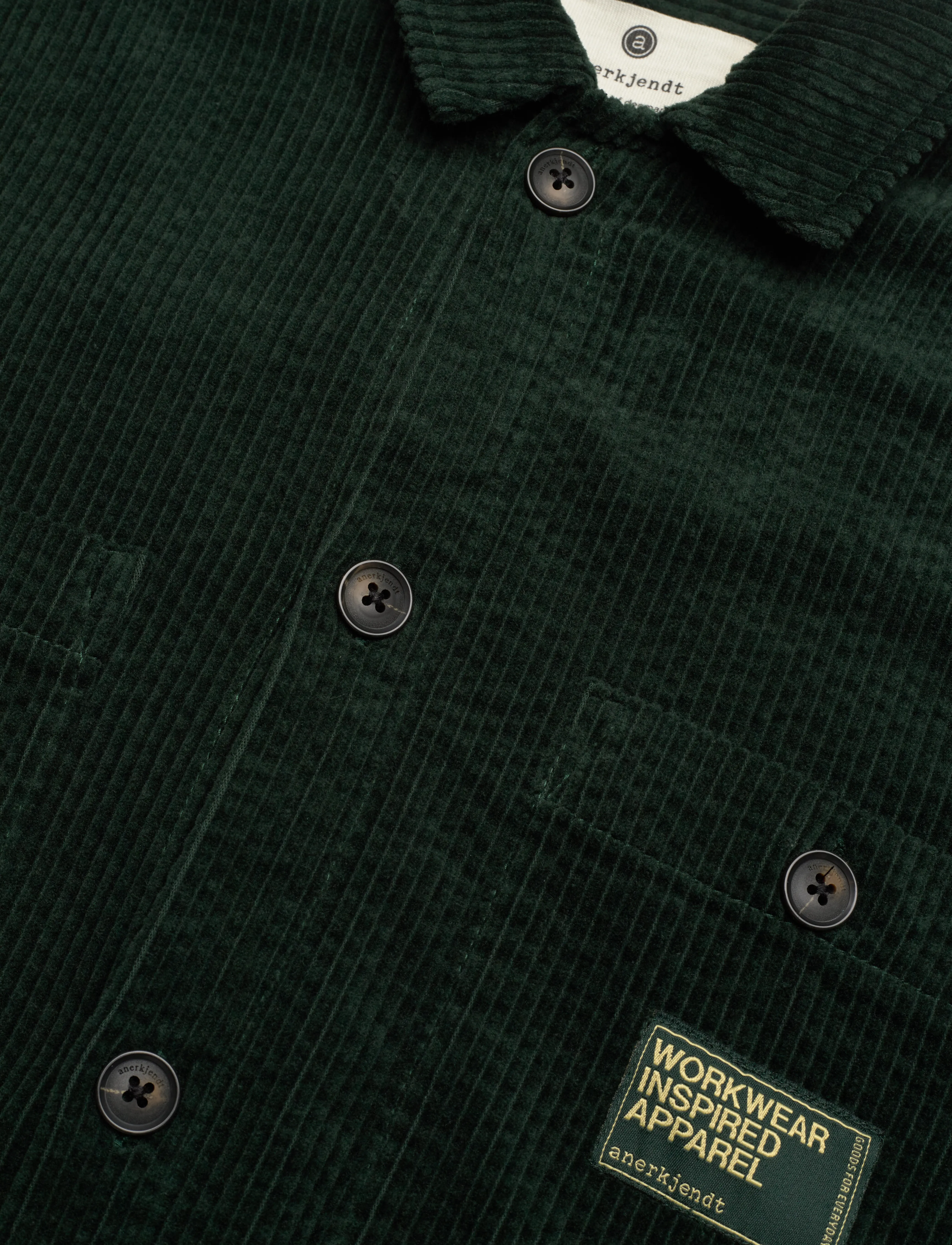 Anerkjendt - AKTHEO CORD L/S OVERSHIRT - kollektionen - pine grove - 3