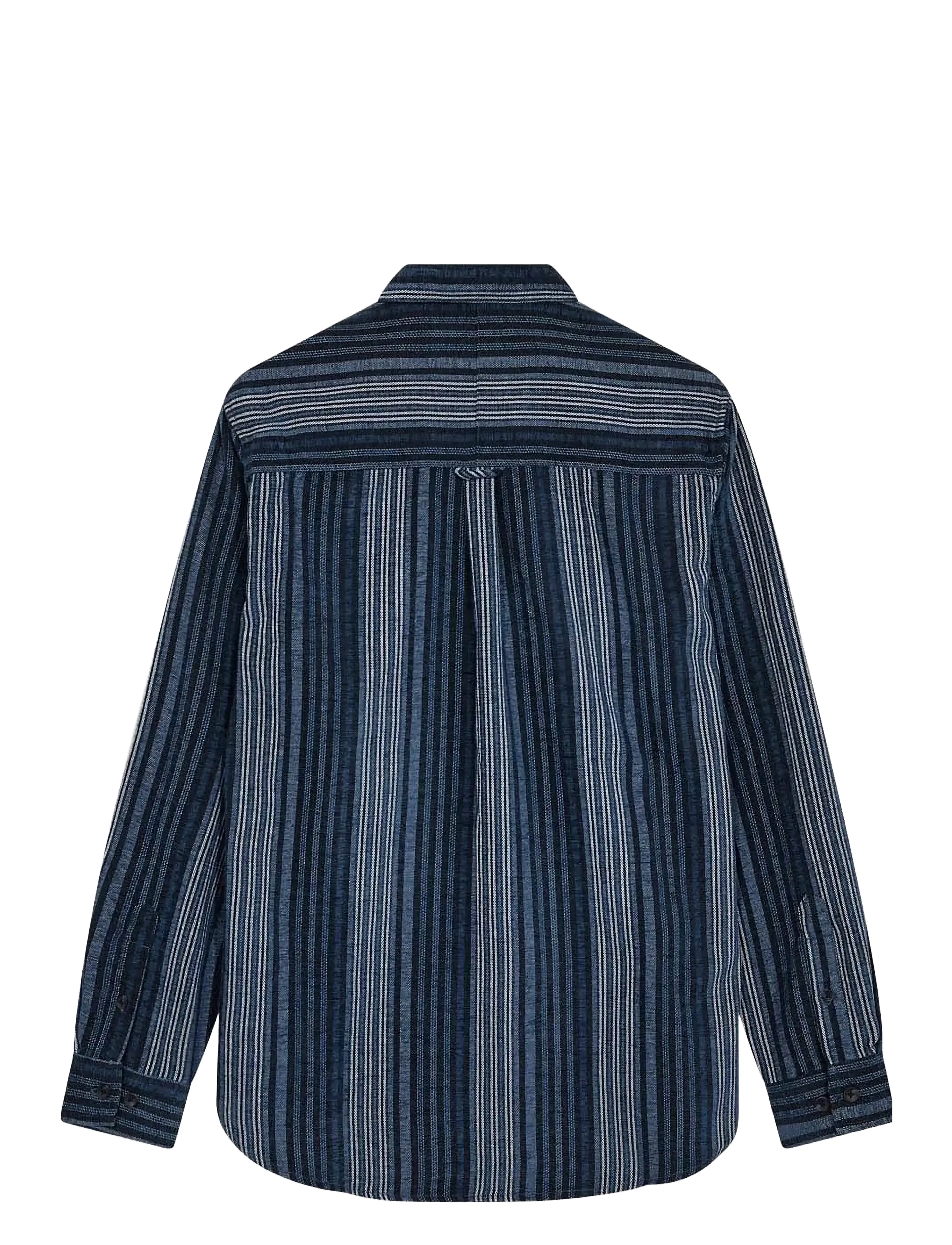 Anerkjendt - AKLEIF BRUSHED STRIPE - koszule w paski i prążki - sky captain - 2