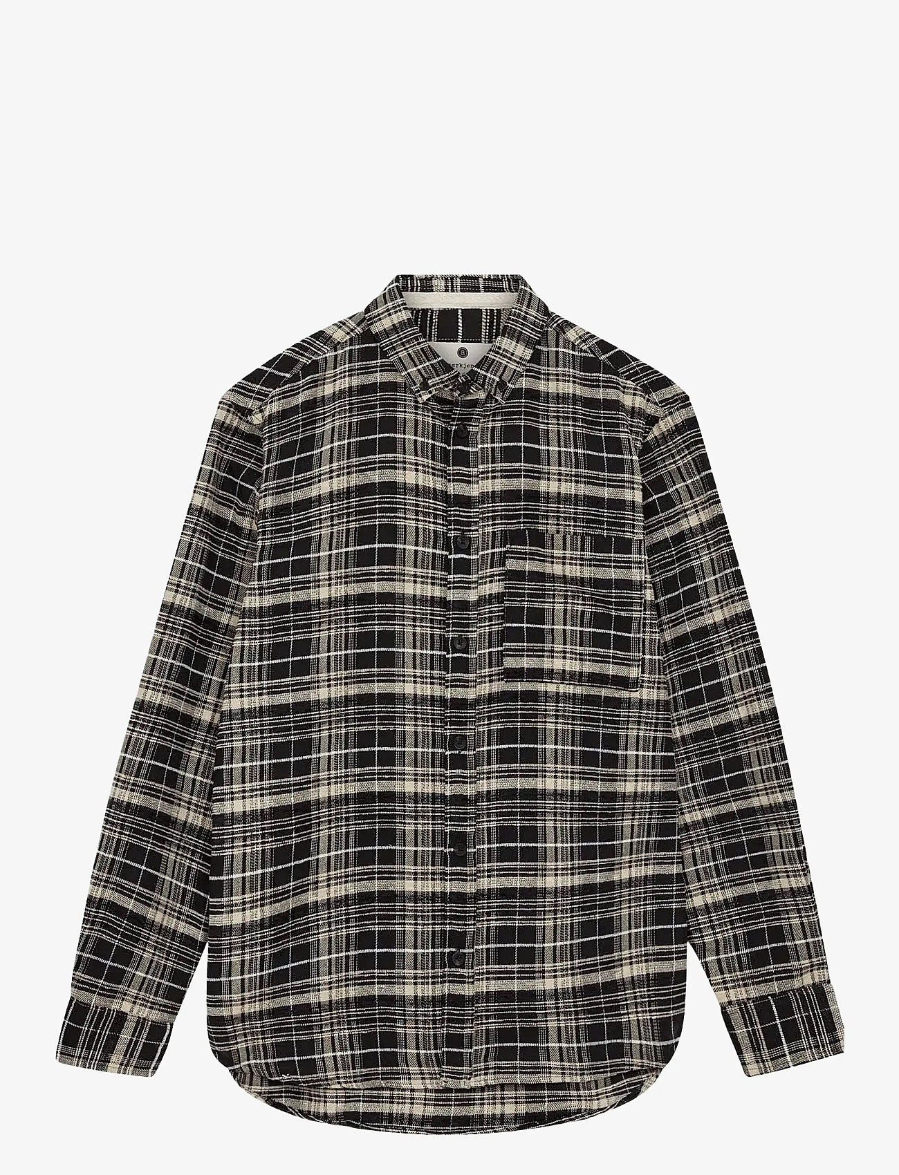 Anerkjendt - AKKONRAD CHECK MIX SHIRT - ruudulised särgid - caviar - 0