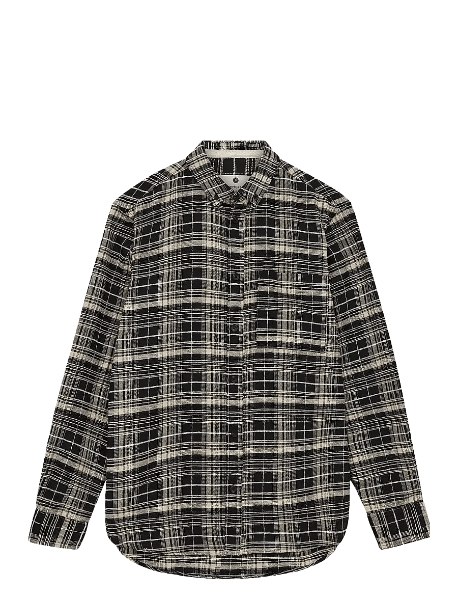 Anerkjendt - AKKONRAD CHECK MIX SHIRT - ruudulised särgid - caviar - 0