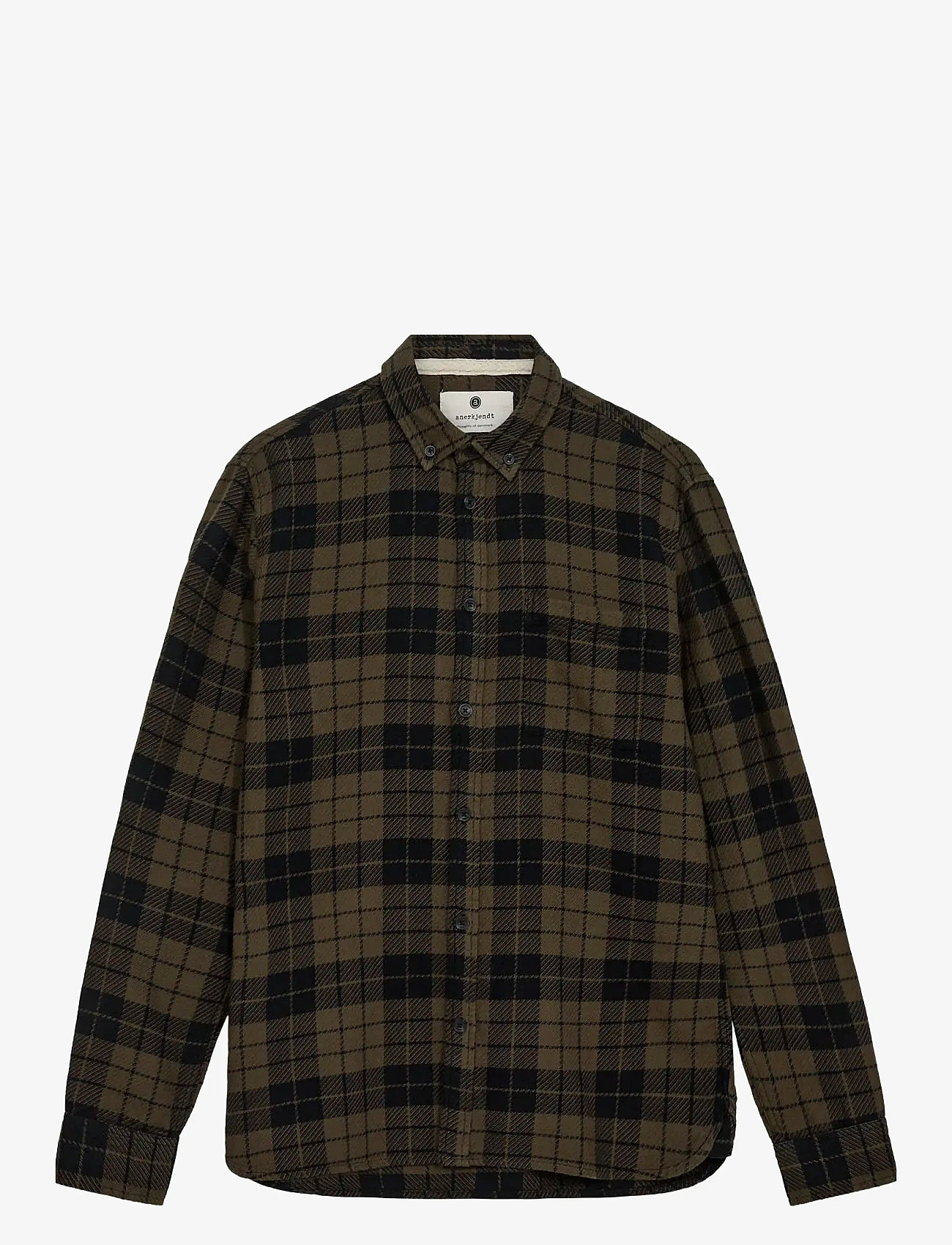 Anerkjendt - AKLEIF TWILL CHECK SHIRT - mehed - forest night - 0