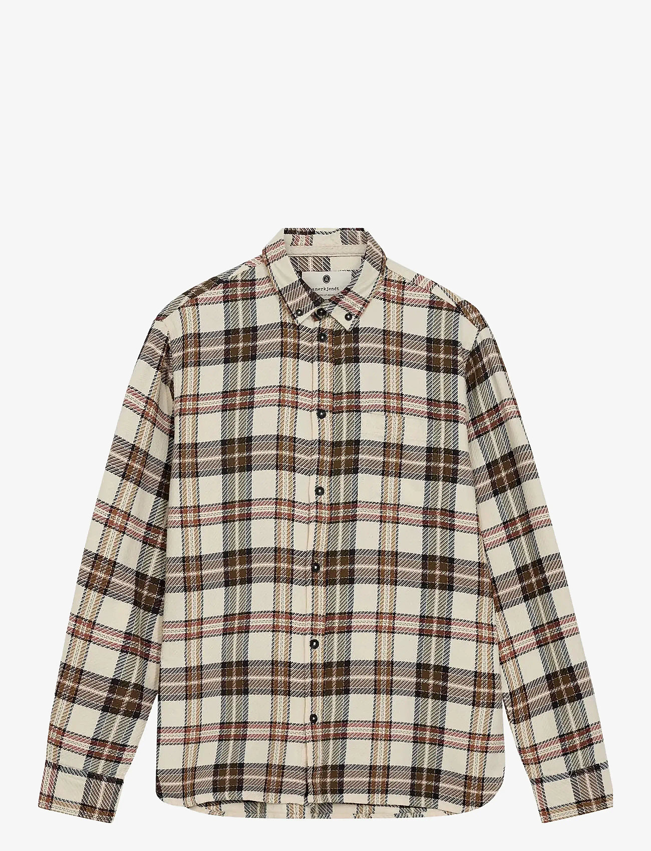 Anerkjendt - AKLEIF TWILL CHECK SHIRT - mehed - tofu - 0