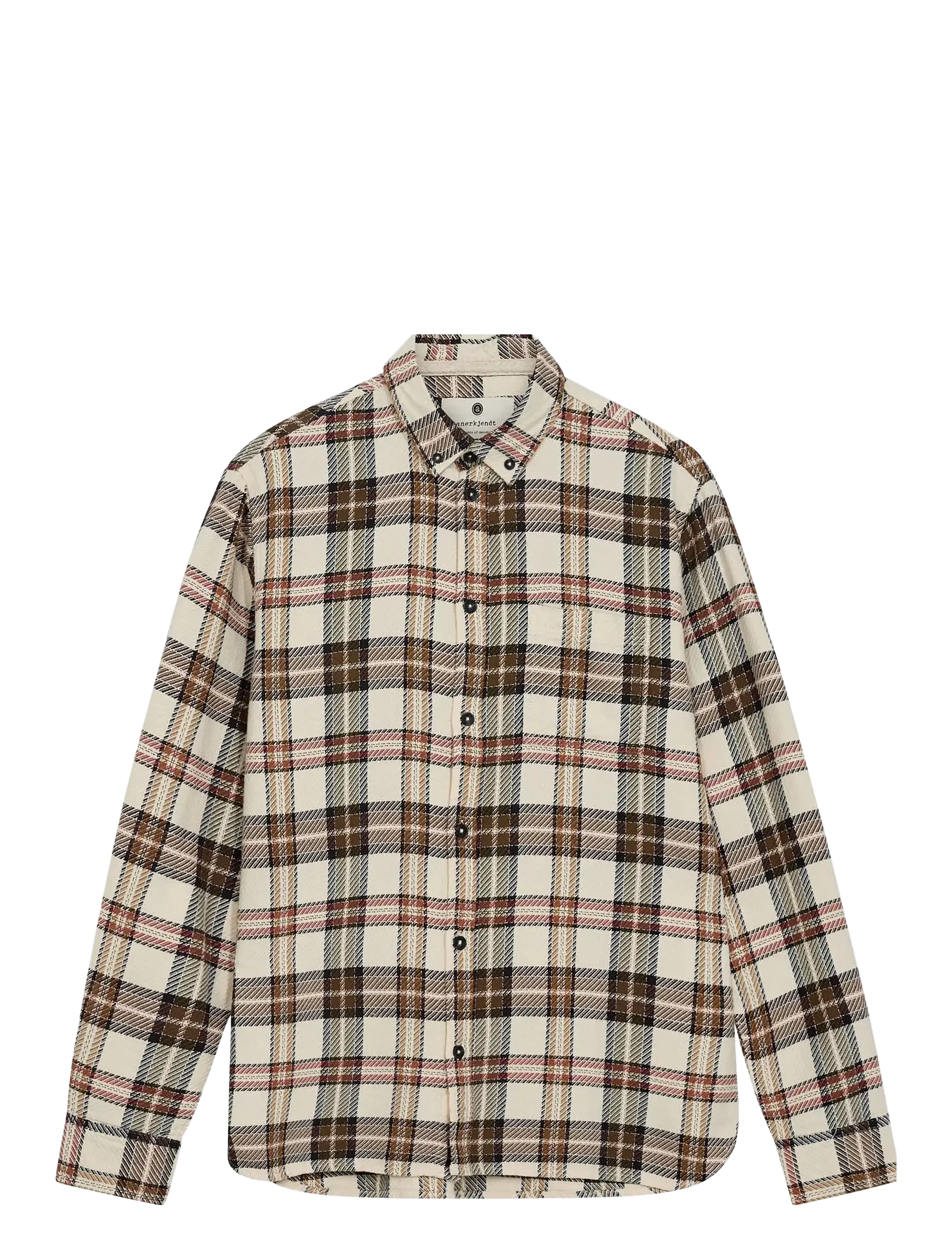 Anerkjendt AKLEIF TWILL CHECK SHIRT - Skjorter - TOFU / beige