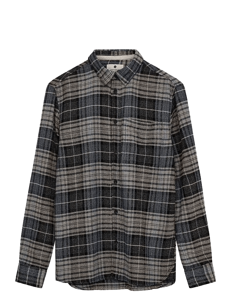 Anerkjendt - AKKONRAD STRUCTURE SHIRT - ruudulised särgid - blue indigo - 1