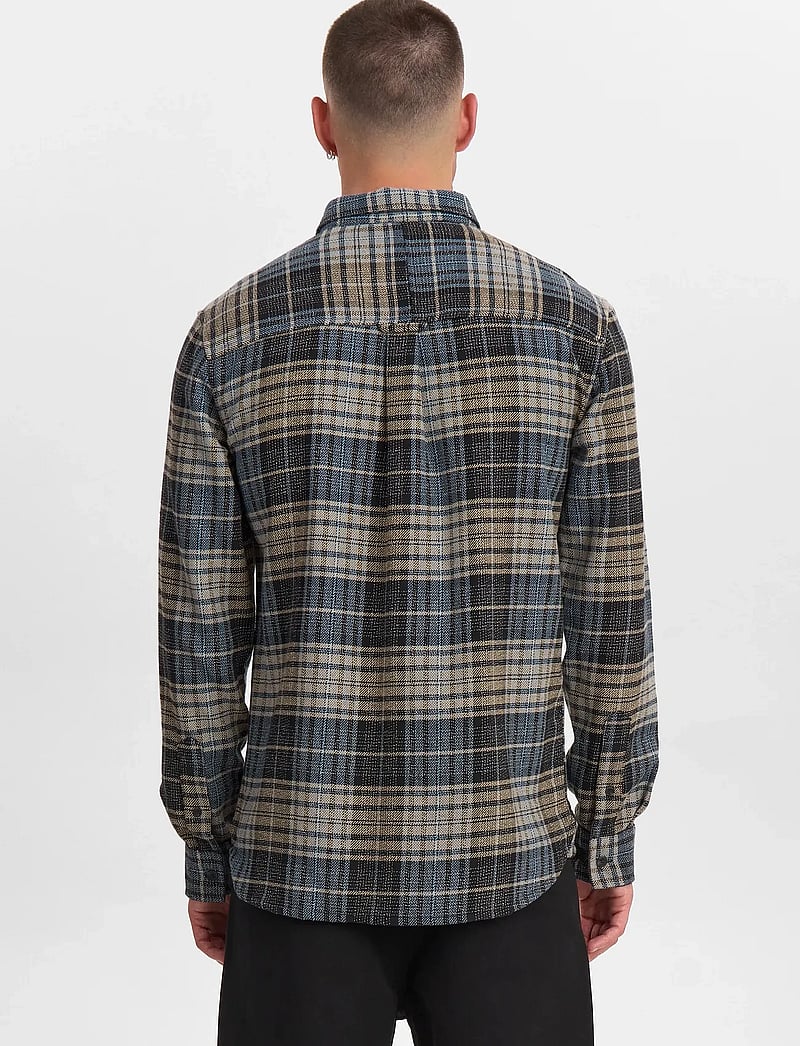 Anerkjendt - AKKONRAD STRUCTURE SHIRT - ruudulised särgid - blue indigo - 4