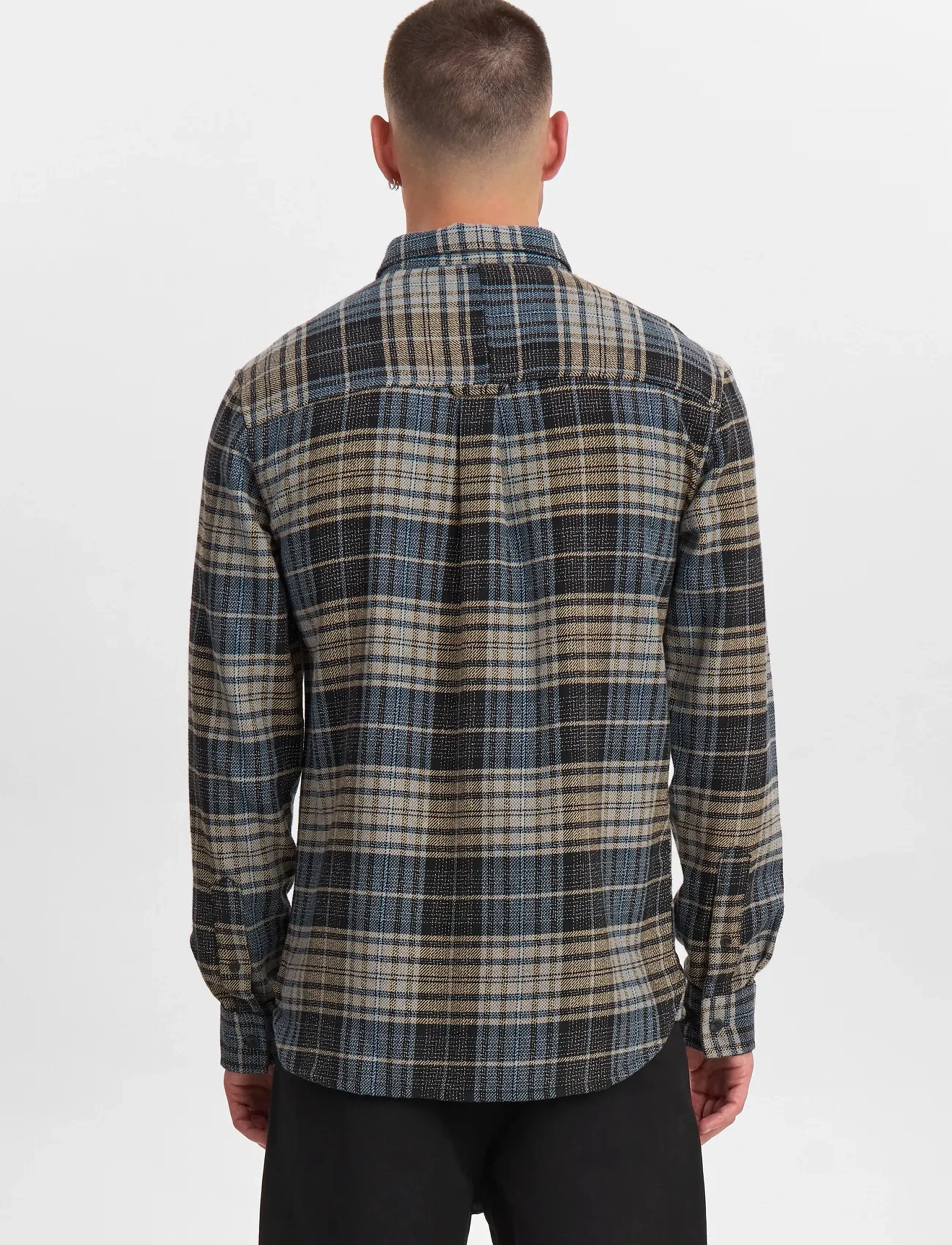 Anerkjendt - AKKONRAD STRUCTURE SHIRT - marškiniai - blue indigo - 4