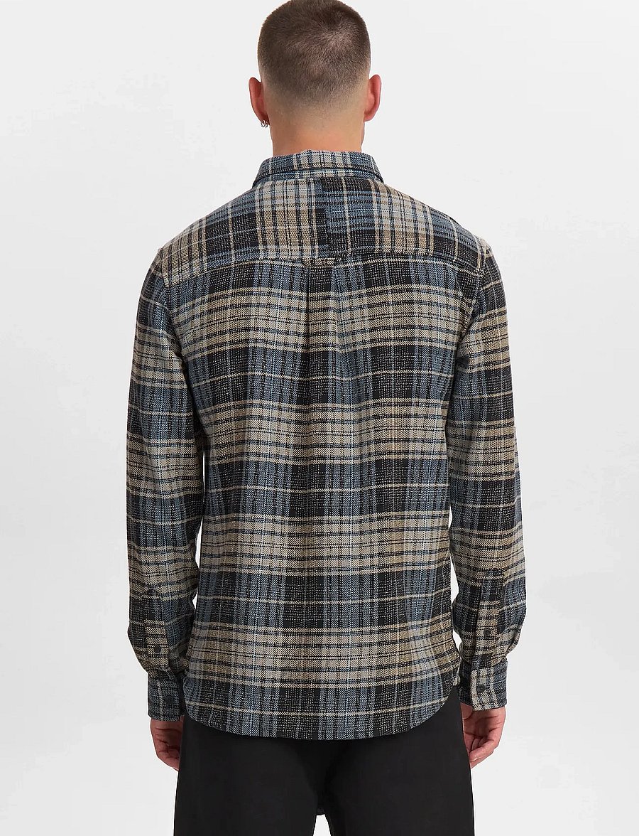 Anerkjendt - AKKONRAD STRUCTURE SHIRT - checkered shirts - blue indigo - 4