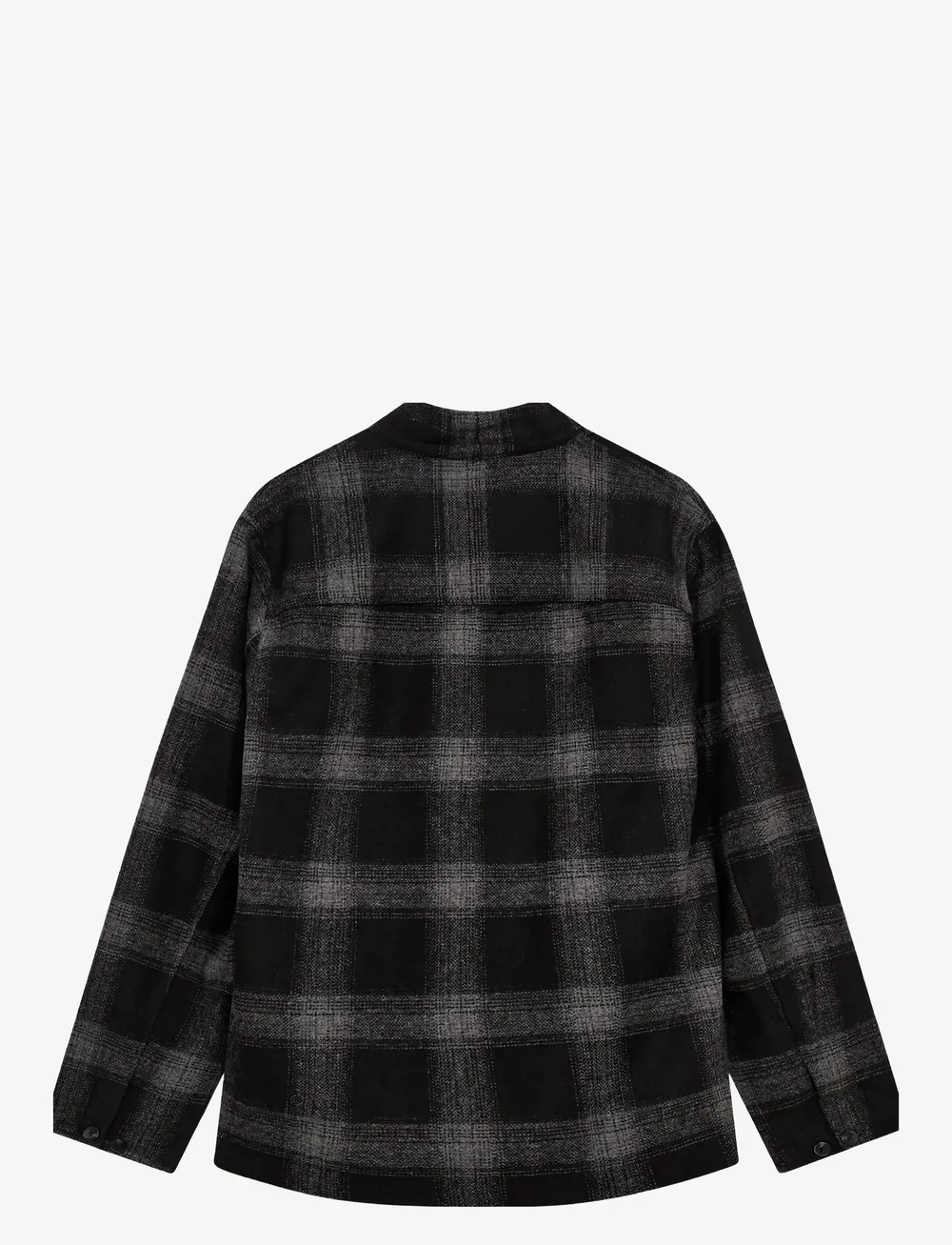 Anerkjendt - AKJESPER WOOL CHECK KIMONO - kollektioner - caviar - 2