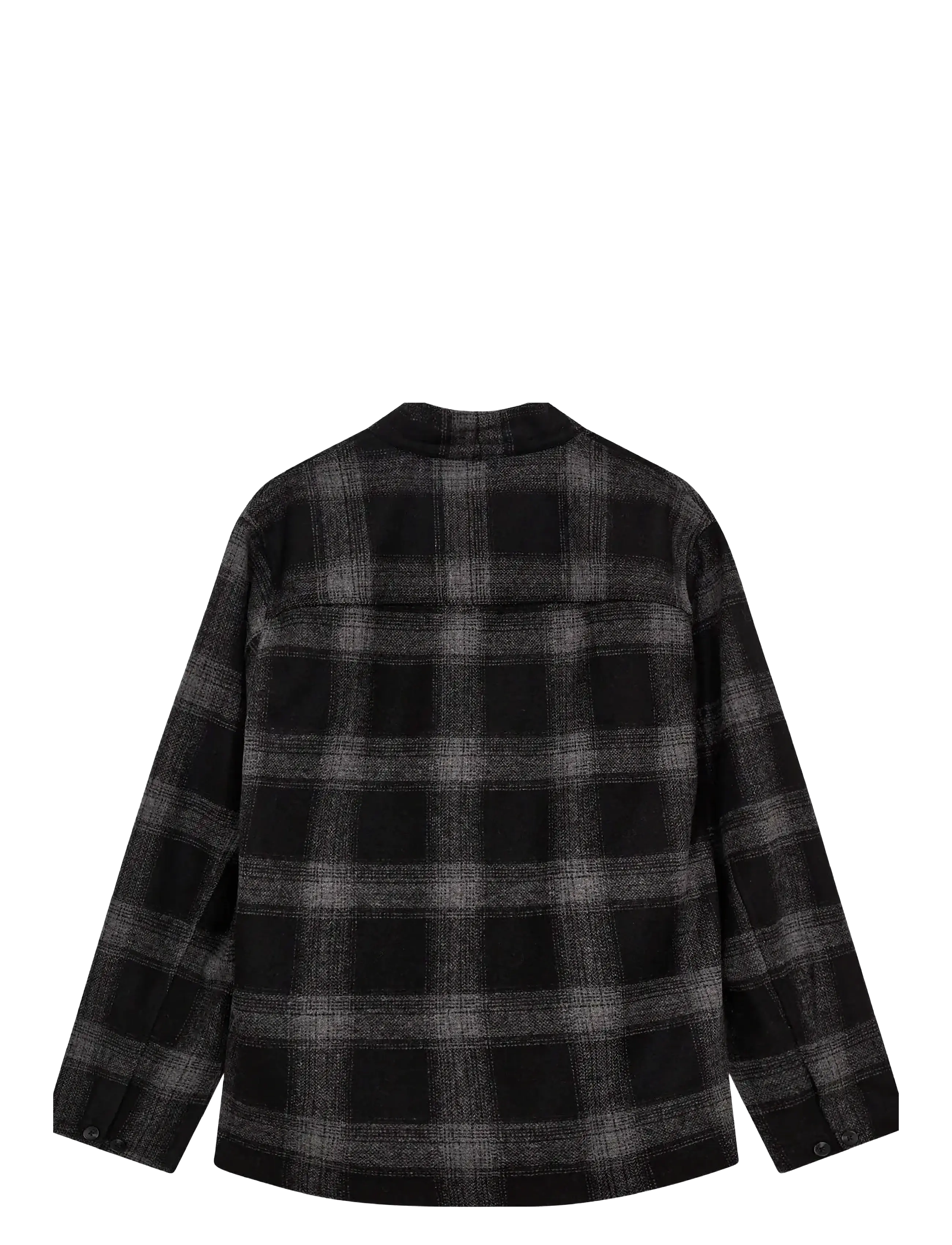 Anerkjendt - AKJESPER WOOL CHECK KIMONO - mallistot - caviar - 2