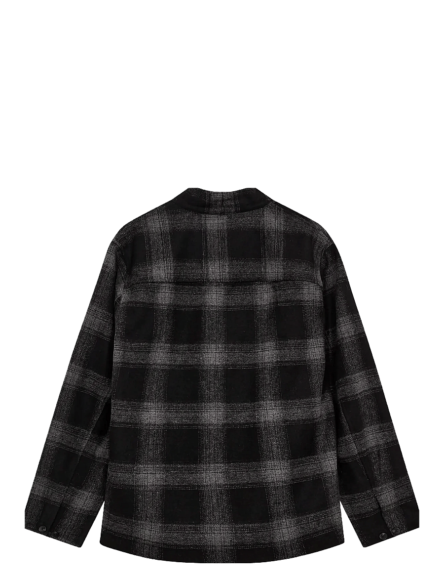 Anerkjendt - AKJESPER WOOL CHECK KIMONO - kollektionen - caviar - 2