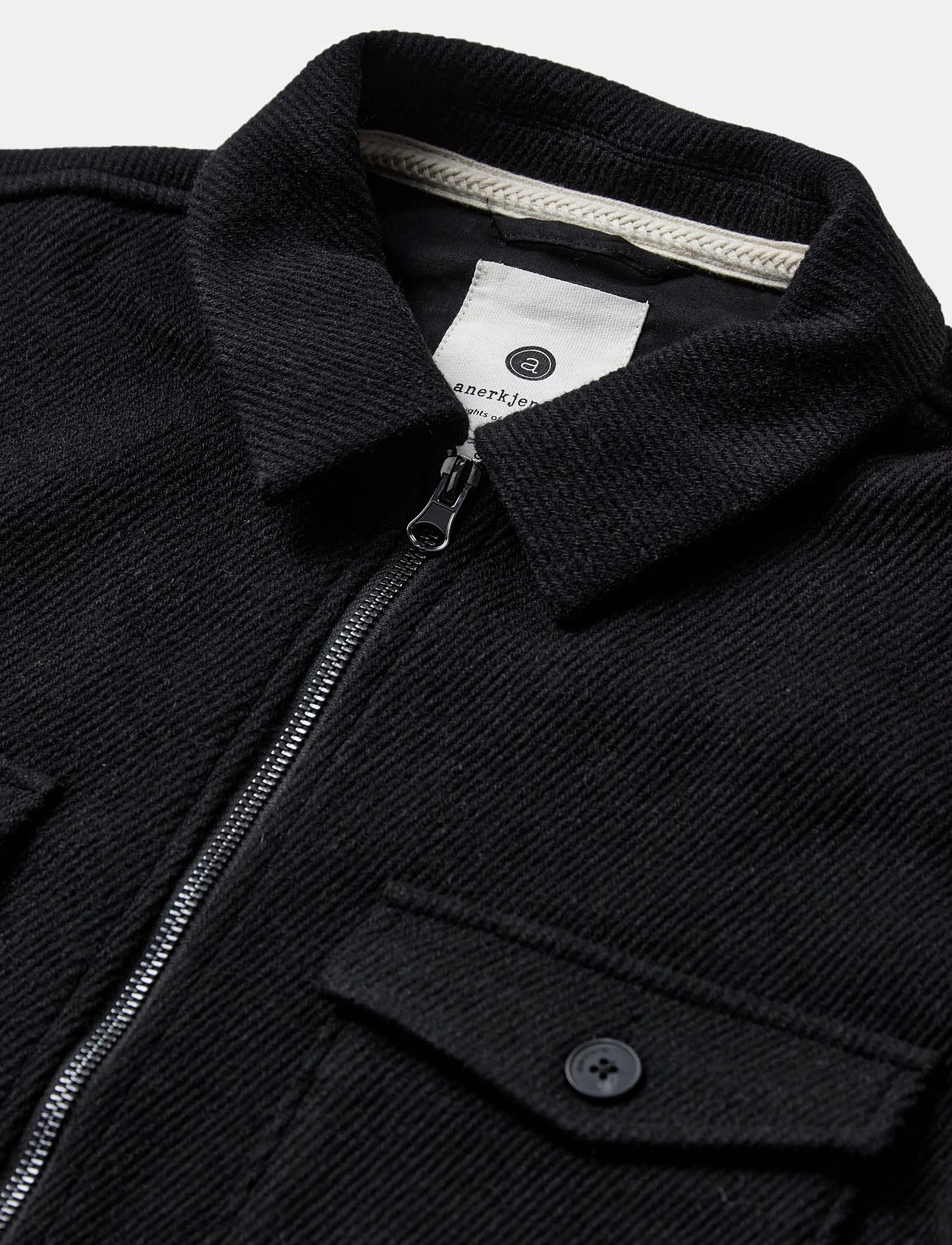 Anerkjendt - AKHANKY HEAVY TWILL OVERSHIRT - kollektsioonid - caviar - 2