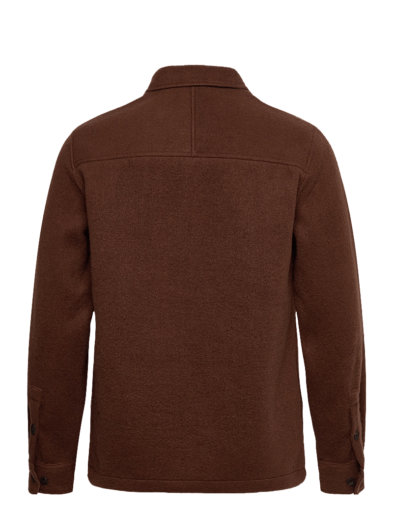 Anerkjendt - AKOSCAR BOILED WOOL OVERSHIRT - kollektioner - carafe - 1
