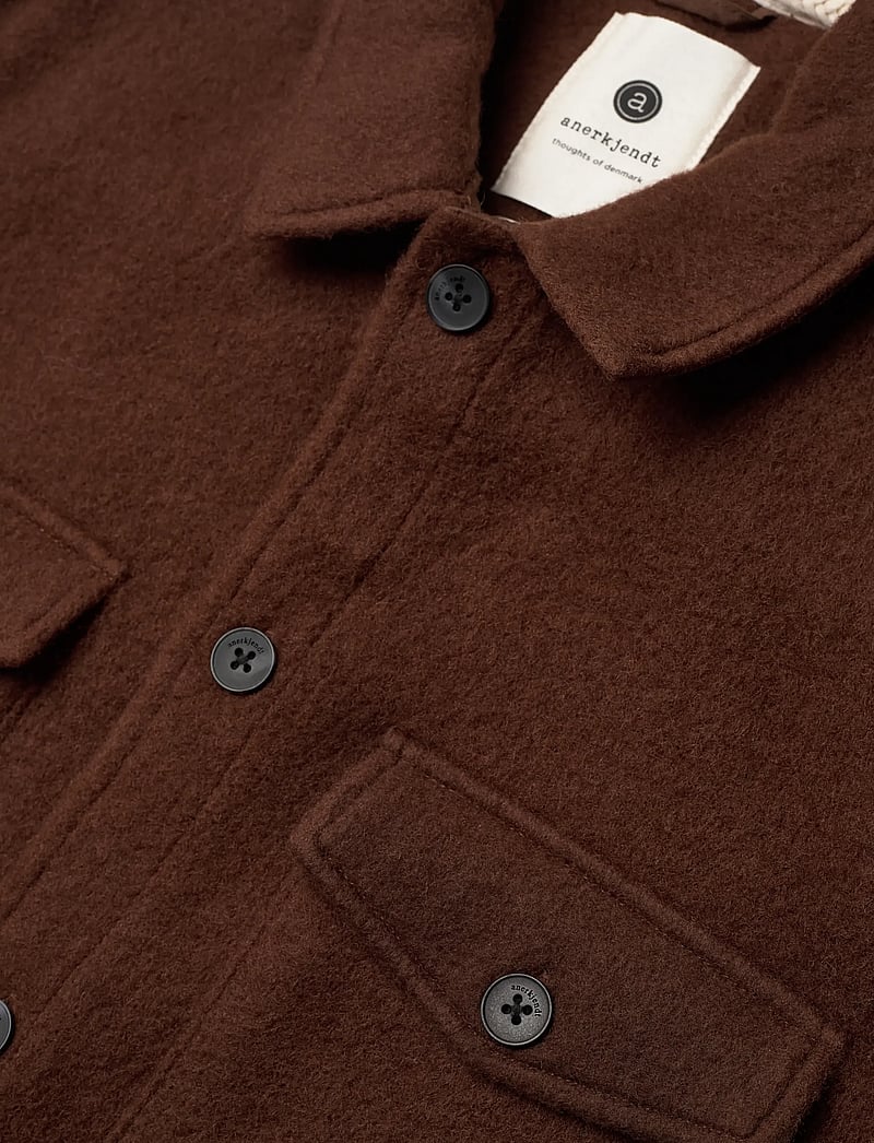 Anerkjendt - AKOSCAR BOILED WOOL OVERSHIRT - kollektioner - carafe - 2