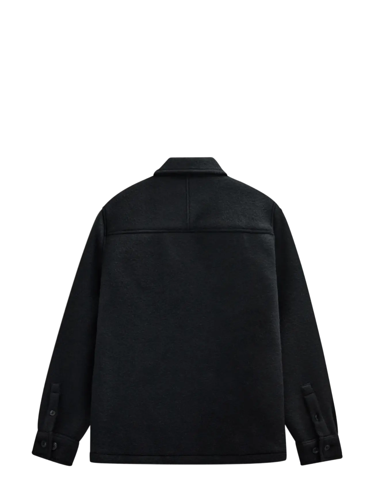 Anerkjendt - AKOSCAR BOILED WOOL OVERSHIRT - overshirts - caviar - 2