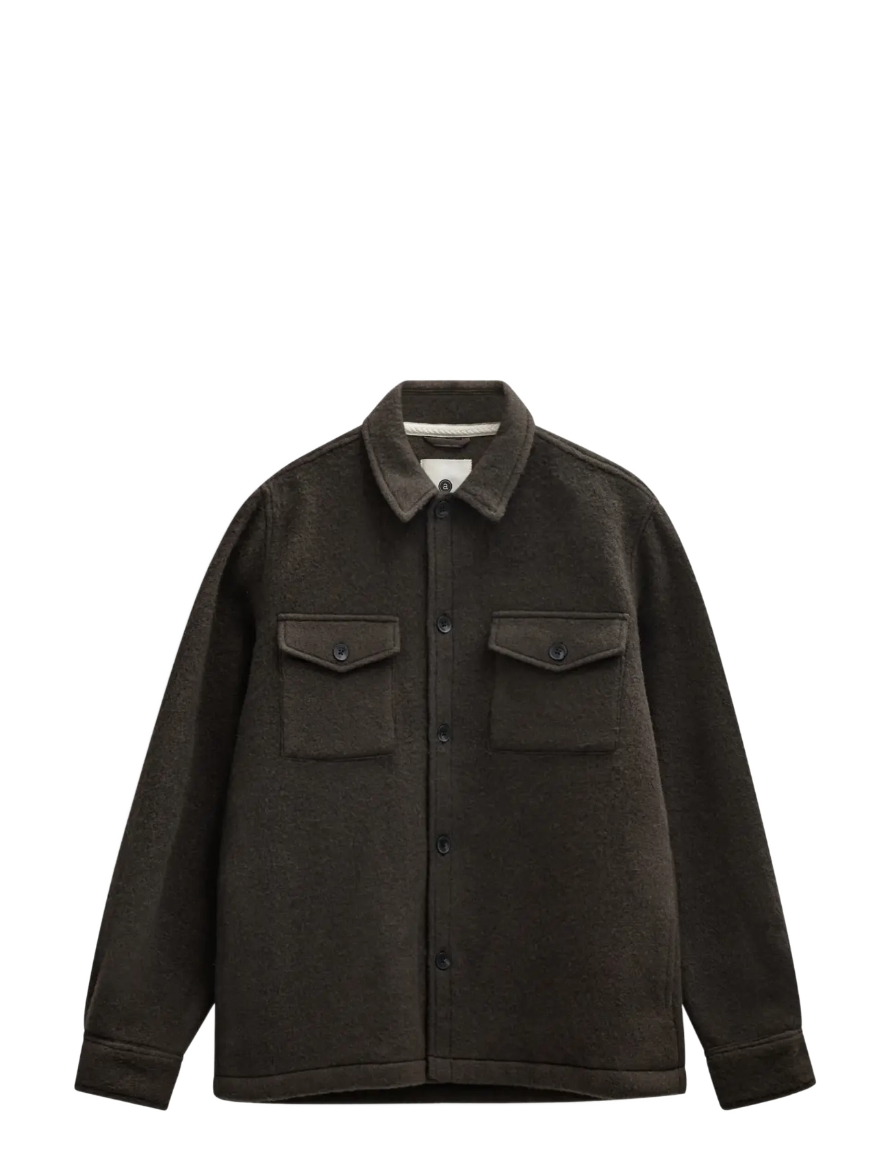 Anerkjendt AKOSCAR BOILED WOOL OVERSHIRT - Overshirts - DELICIOSO / brown