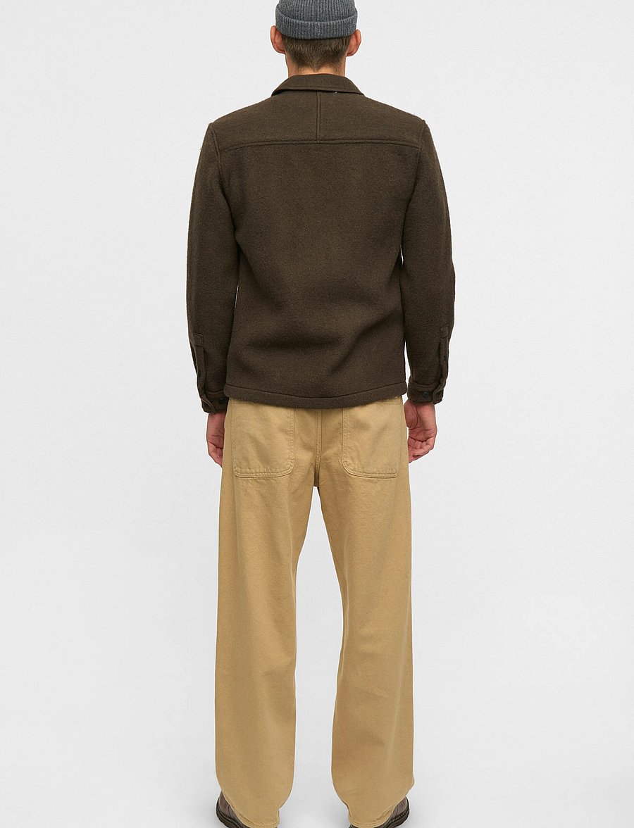 Anerkjendt - AKOSCAR BOILED WOOL OVERSHIRT - Überhemden - delicioso - 3