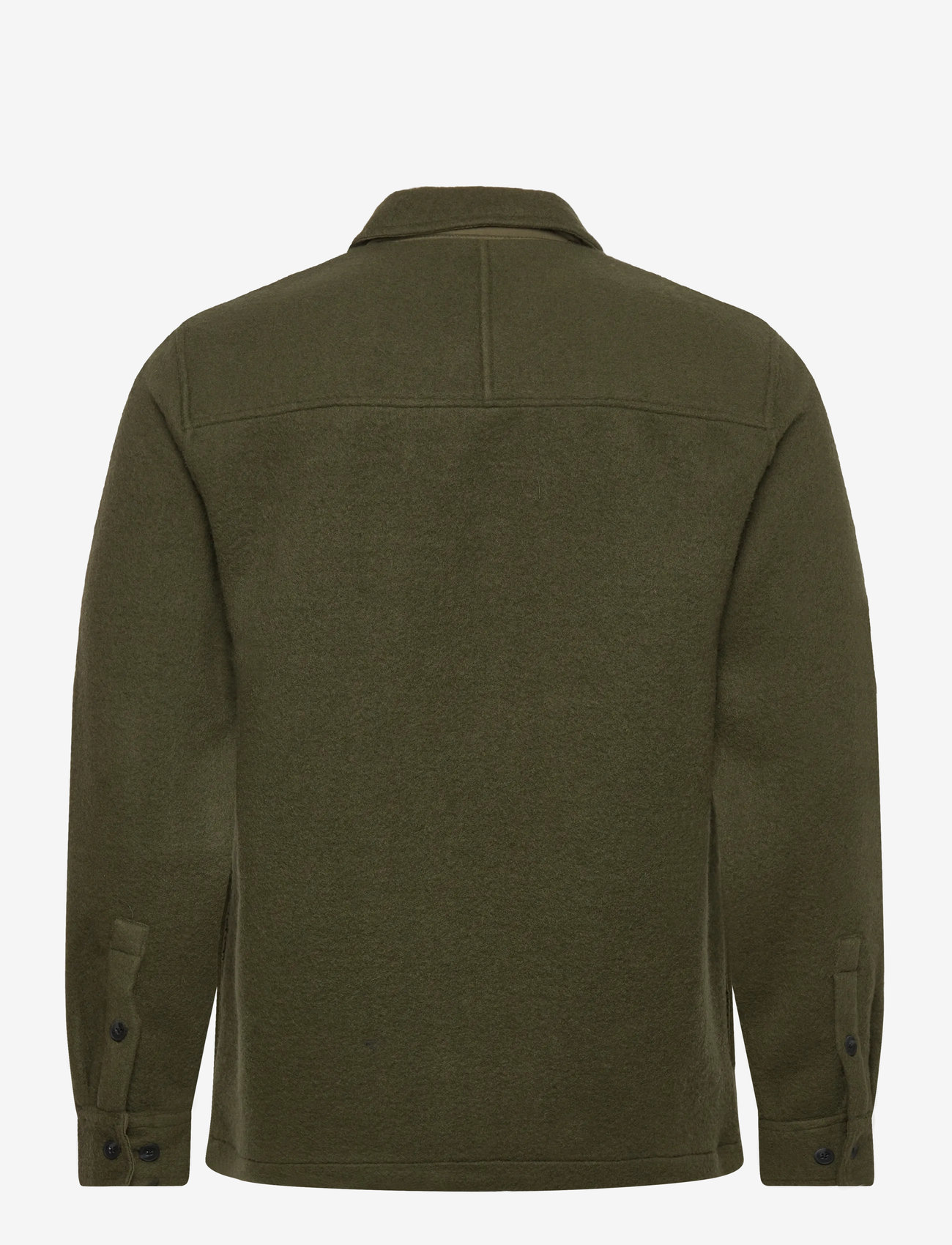 Anerkjendt - AKOSCAR BOILED WOOL OVERSHIRT - herbstliche kleidung - forest night - 1