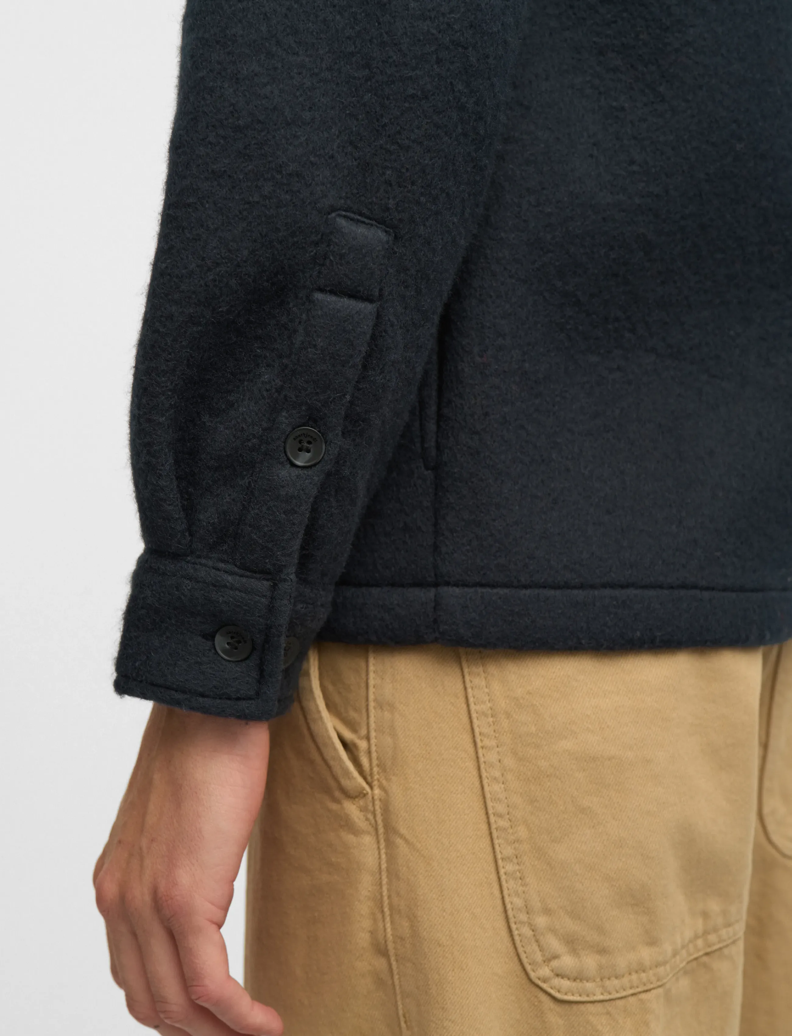 Anerkjendt Akoscar Boiled Wool Overshirt overshirts herr – bild 7