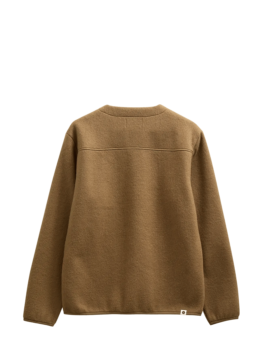 Anerkjendt - AKSIGURD BOILED WOOL OVERSHIRT - Überhemden - ermine - 2