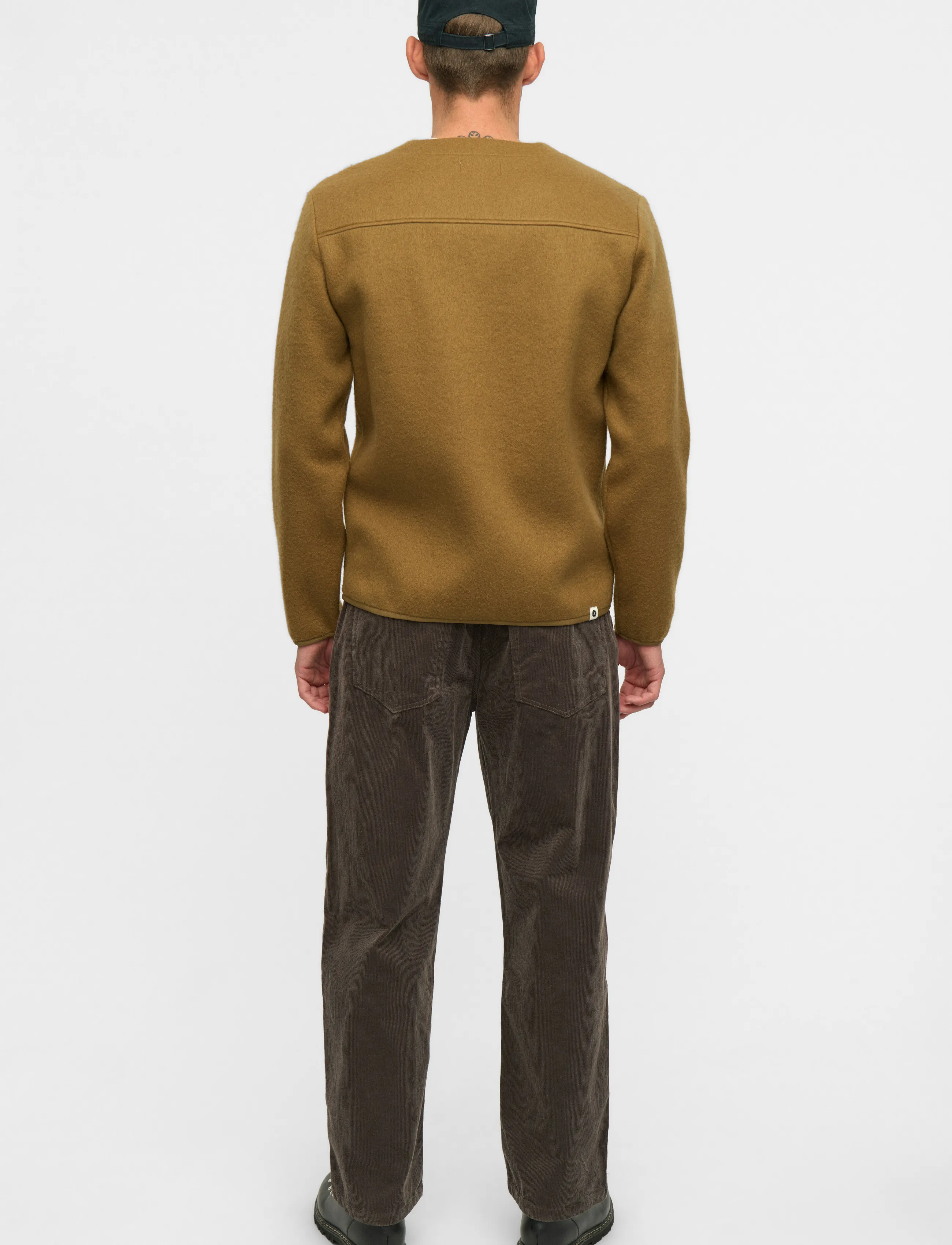 Anerkjendt - AKSIGURD BOILED WOOL OVERSHIRT - Überhemden - ermine - 3