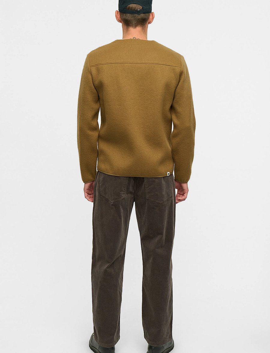 Anerkjendt - AKSIGURD BOILED WOOL OVERSHIRT - Überhemden - ermine - 3